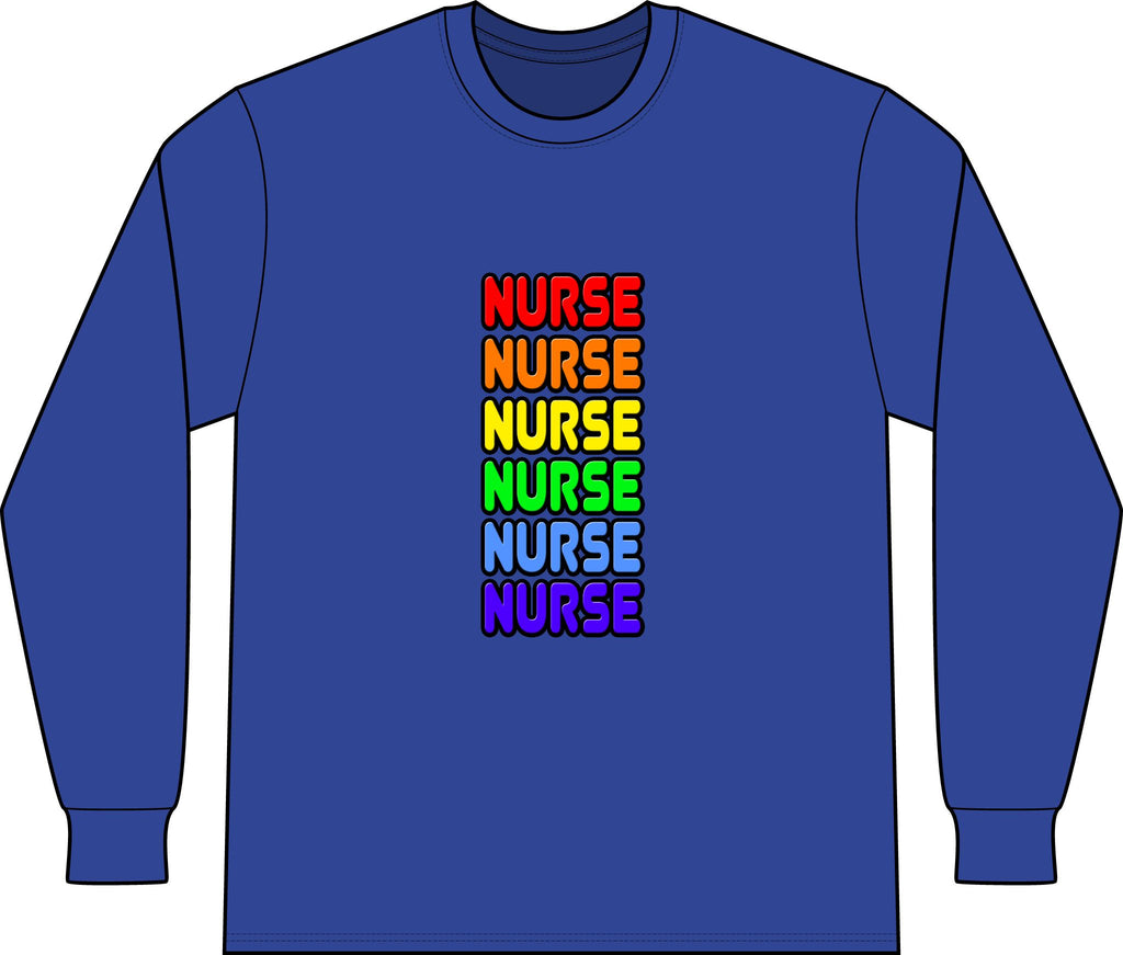 Rainbow Nurse - Unisex Long Sleeve T-Shirt
