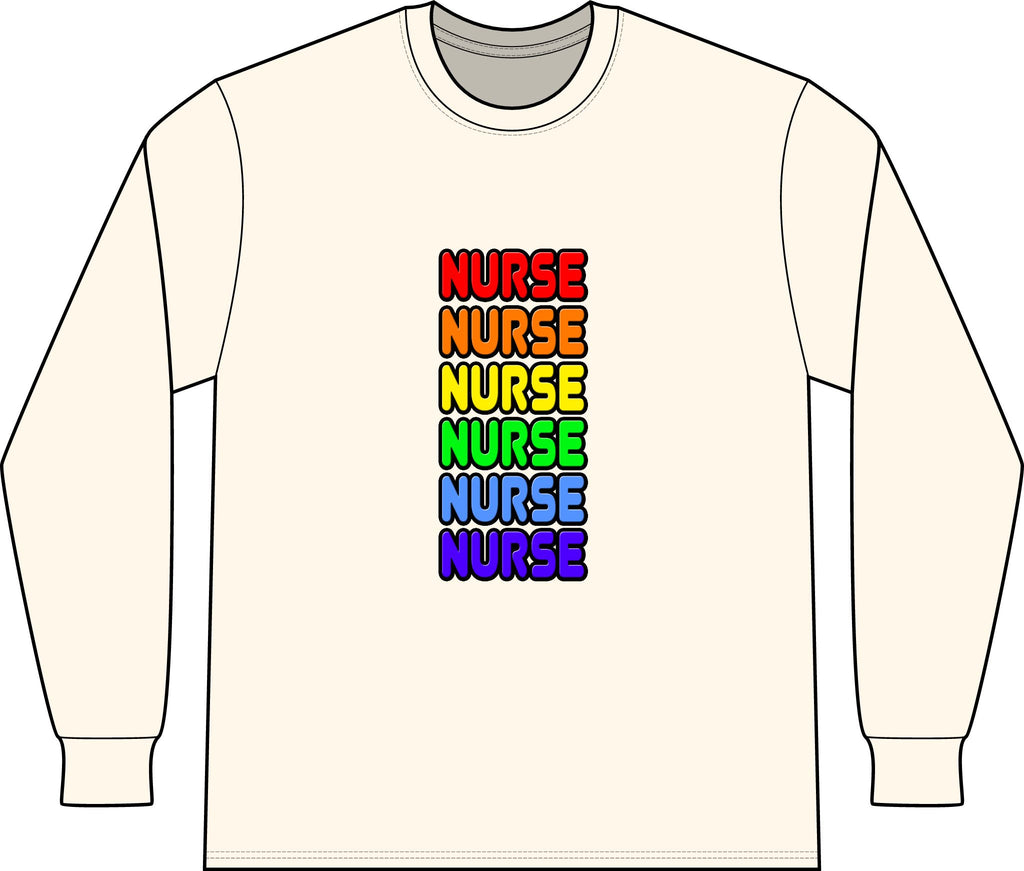Rainbow Nurse - Unisex Long Sleeve T-Shirt
