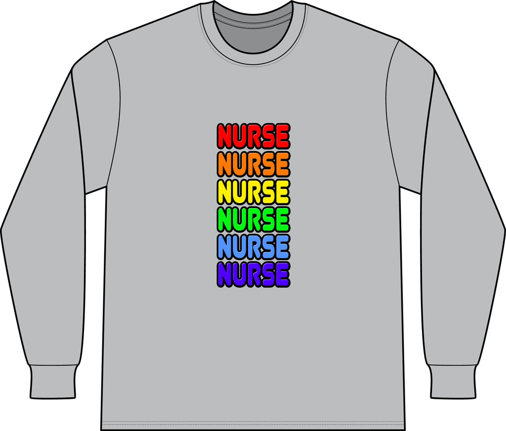 Rainbow Nurse - Unisex Long Sleeve T-Shirt