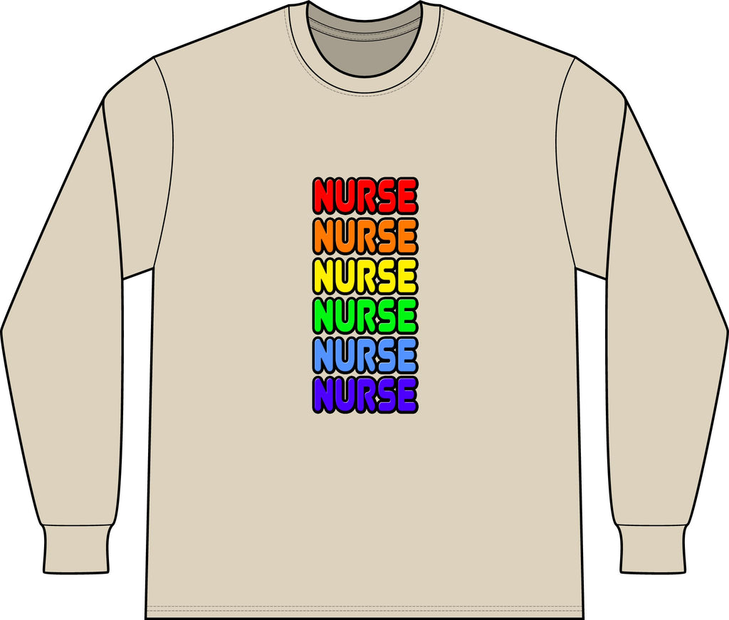 Rainbow Nurse - Unisex Long Sleeve T-Shirt