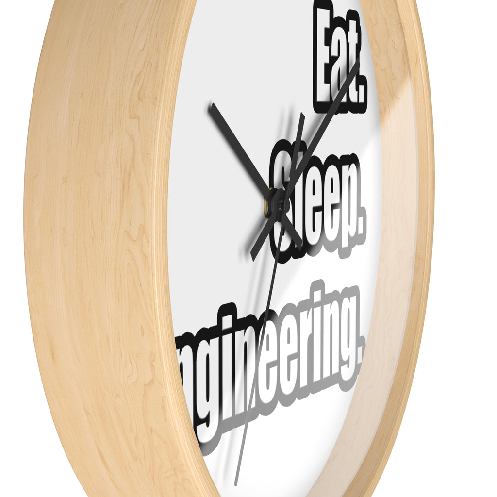 Eat. Sleep. Engineering - Wall Clock