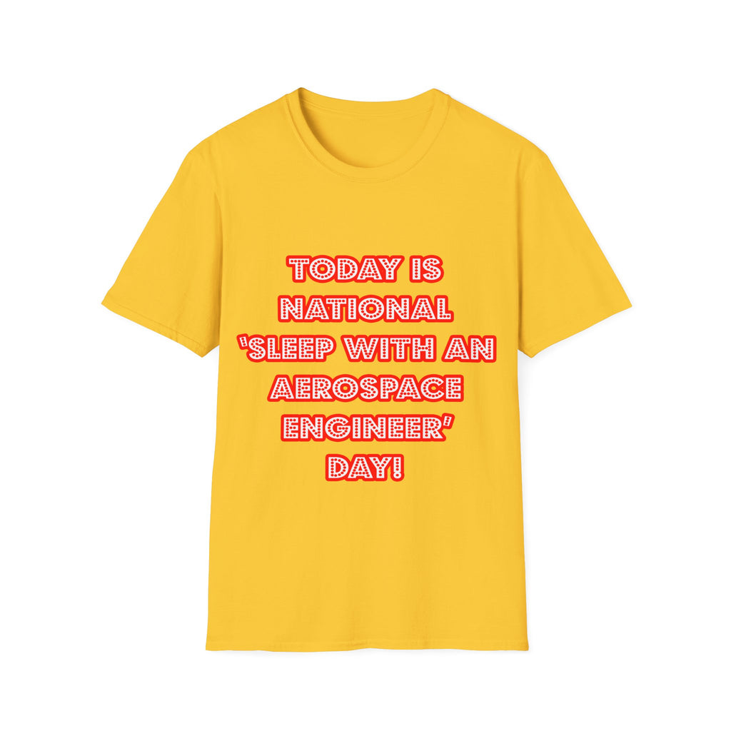 National 'Sleep With an Aerospace Engineer' Day - Unisex Softstyle T-Shirt