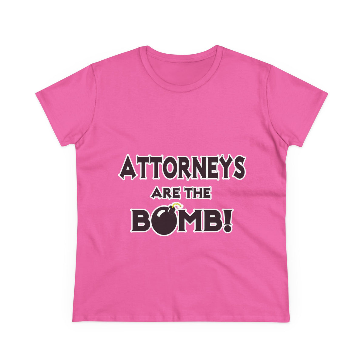 Attorneys Are The Bomb! - Women's Midweight Cotton Tee