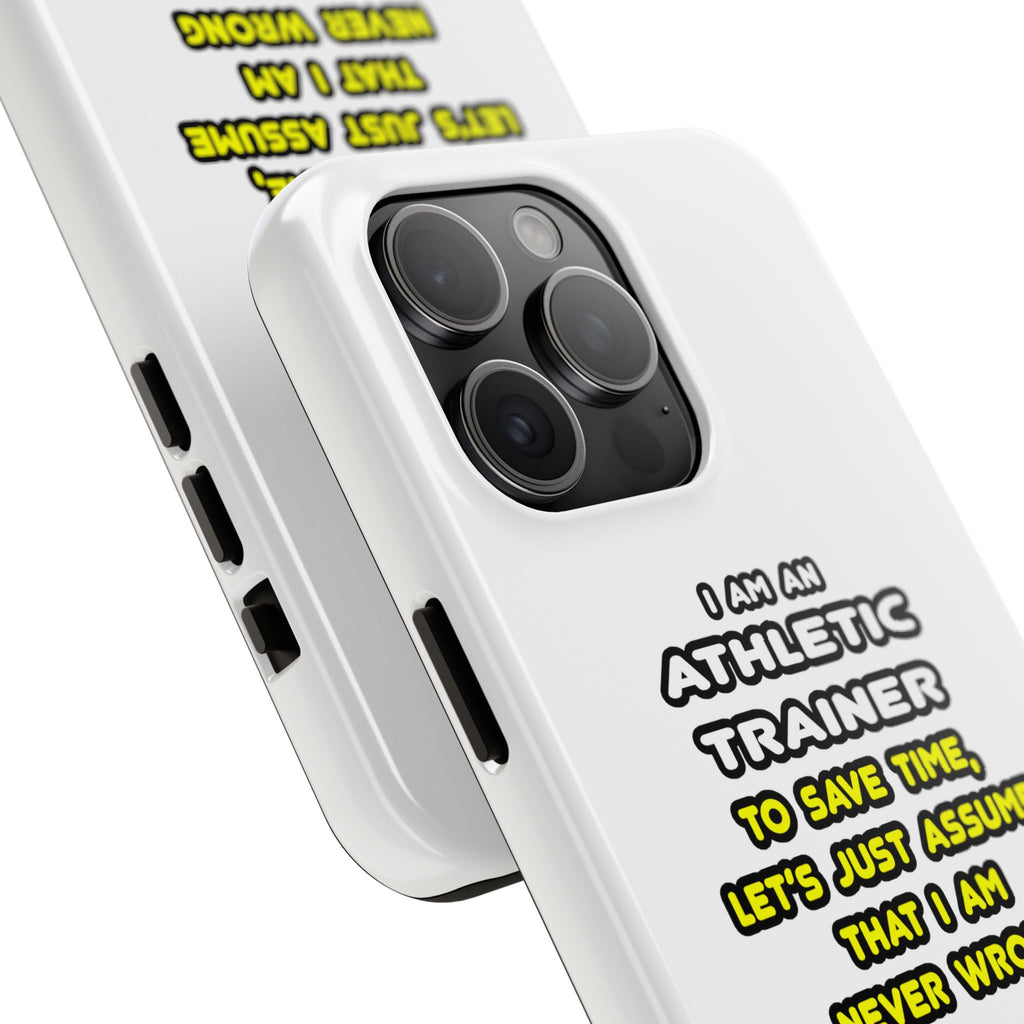 Funny Athletic Trainer T Shirts - Tough Phone Cases