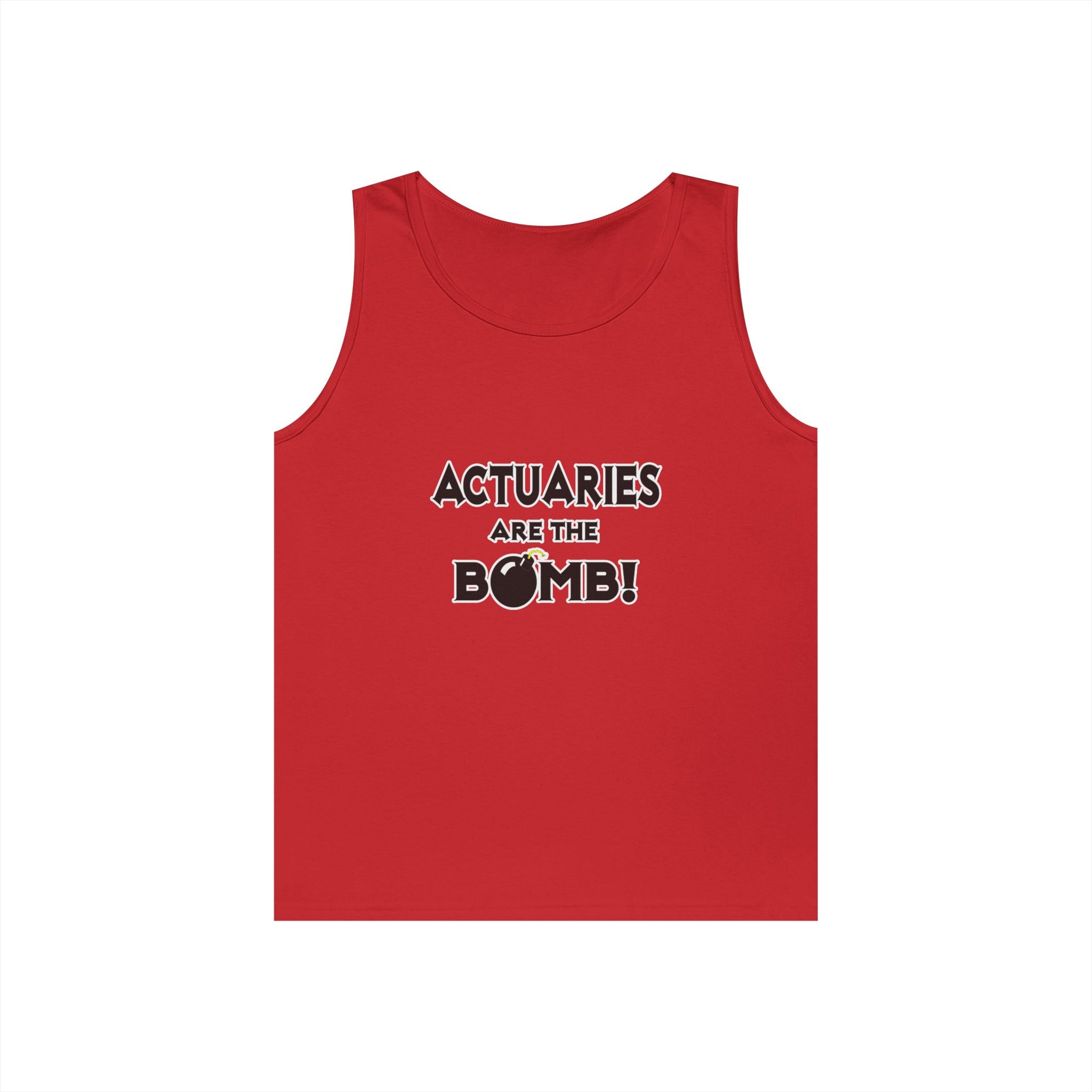 Actuaries Are The Bomb! - Unisex Heavy Cotton Tank Top