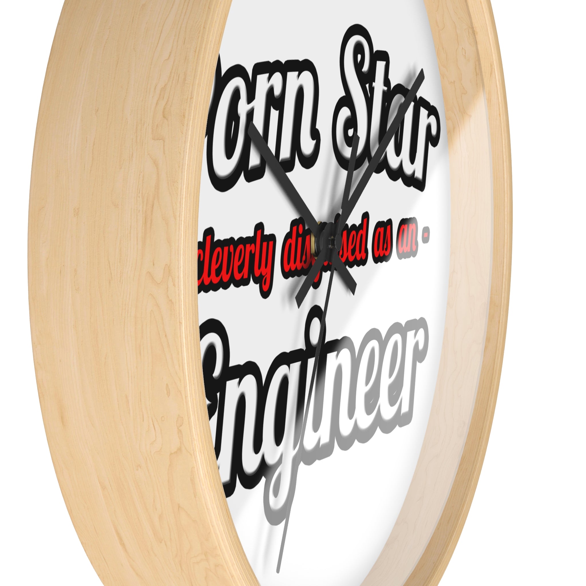 Porn Star...Engineer - Wall Clock