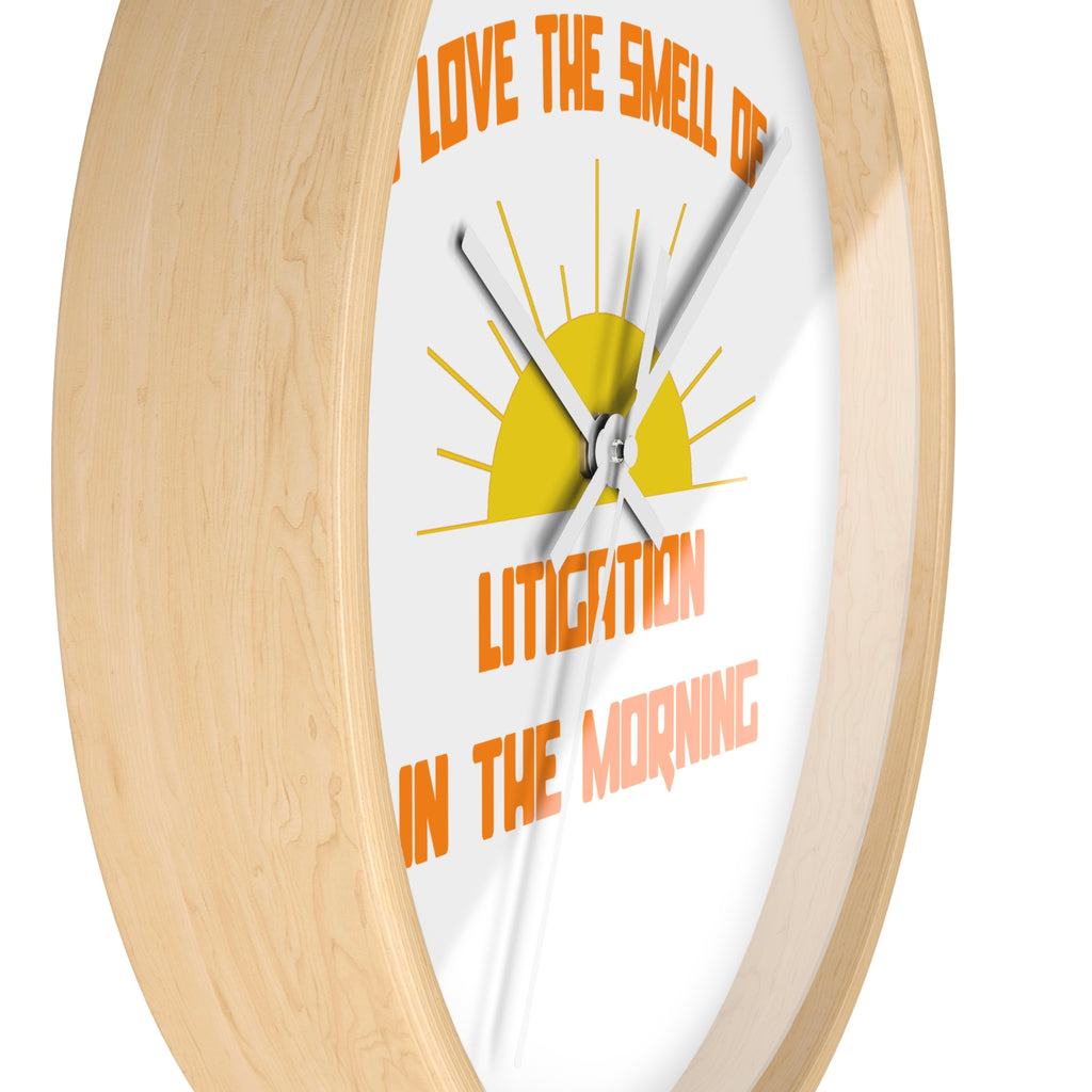 Smell of Litigation in the Morning - Wall Clock
