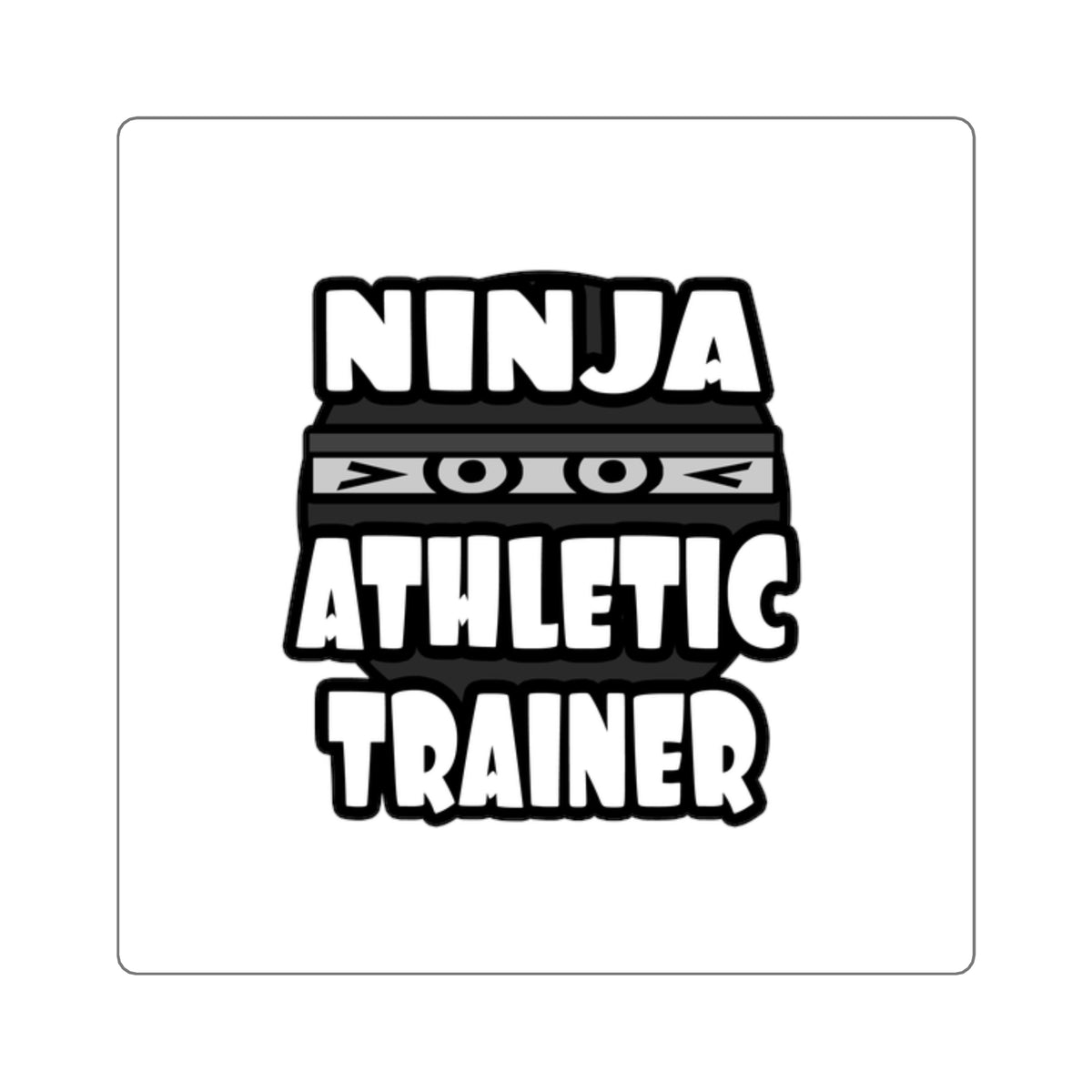 Ninja Athletic Trainer - Square Stickers