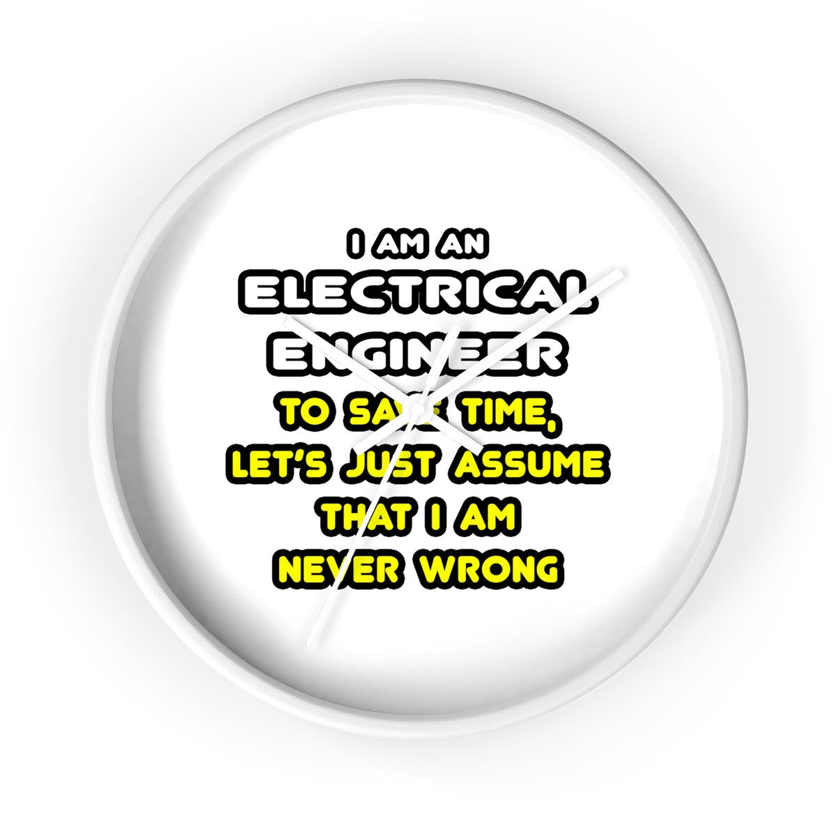 Funny Electrical Engineer T Shirts and Gifts - Wall Clock