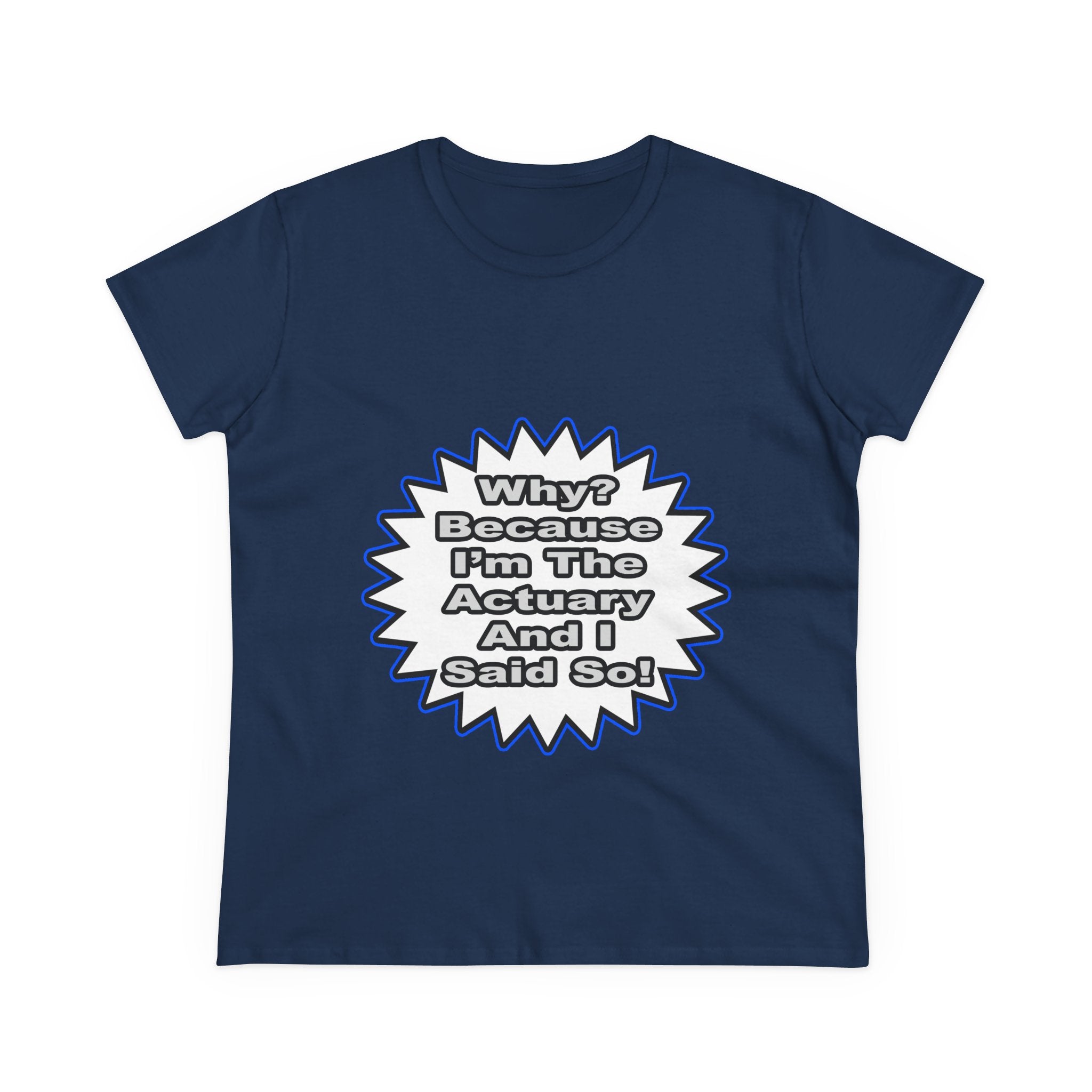 Actuary...Because I Said So - Women's Midweight Cotton Tee
