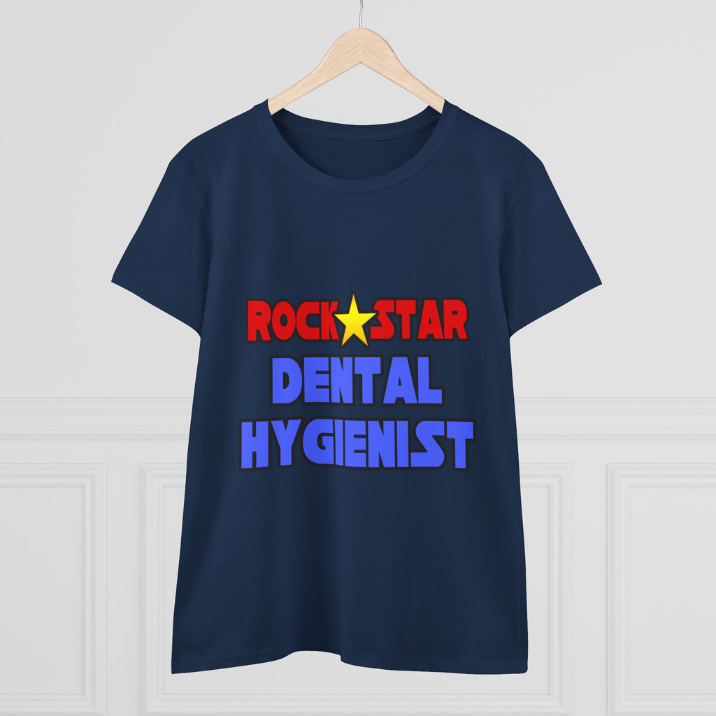 Rock Star Dental Hygienist - Women's Midweight Cotton Tee