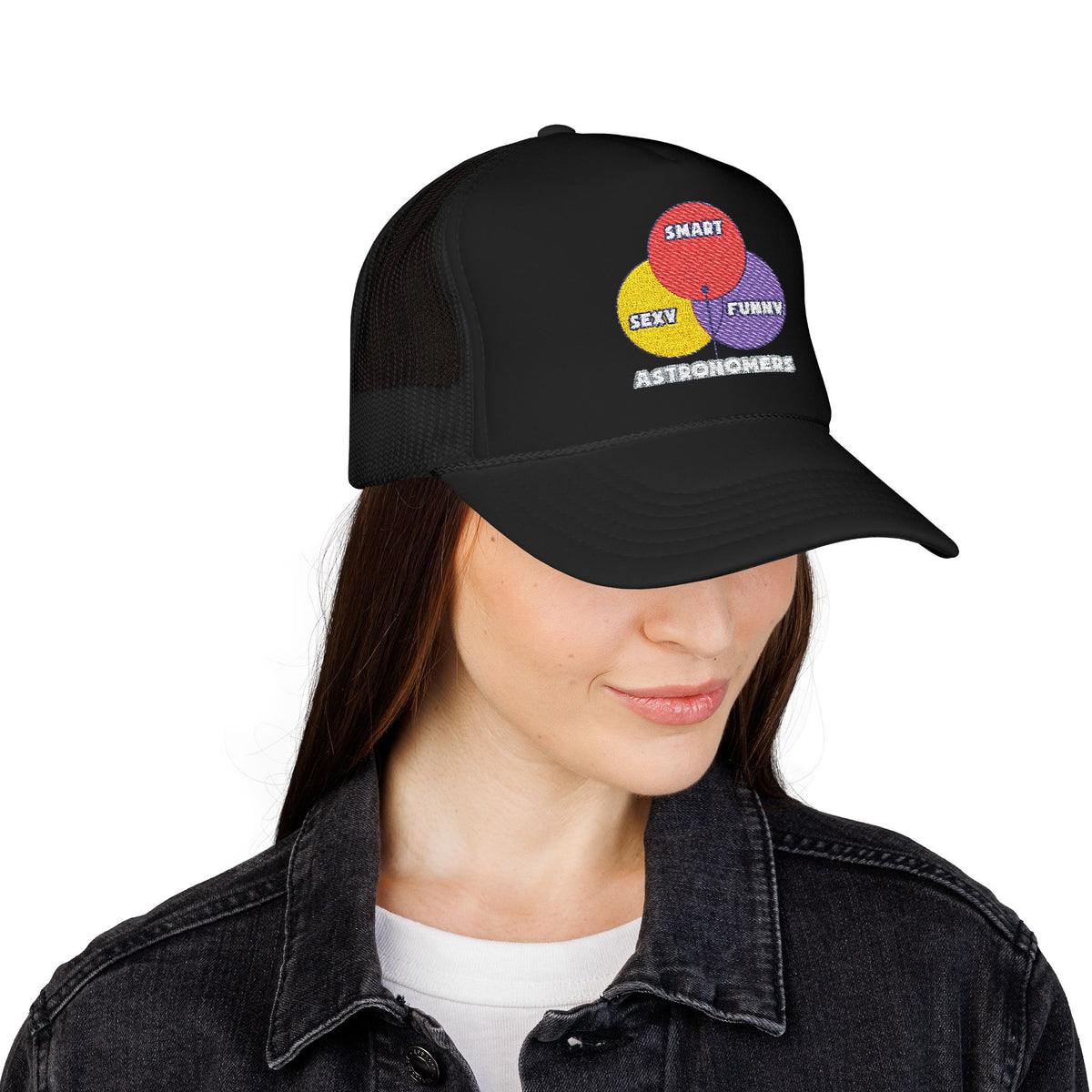 Venn Diagram .. Astronomers - Foam Trucker Hat
