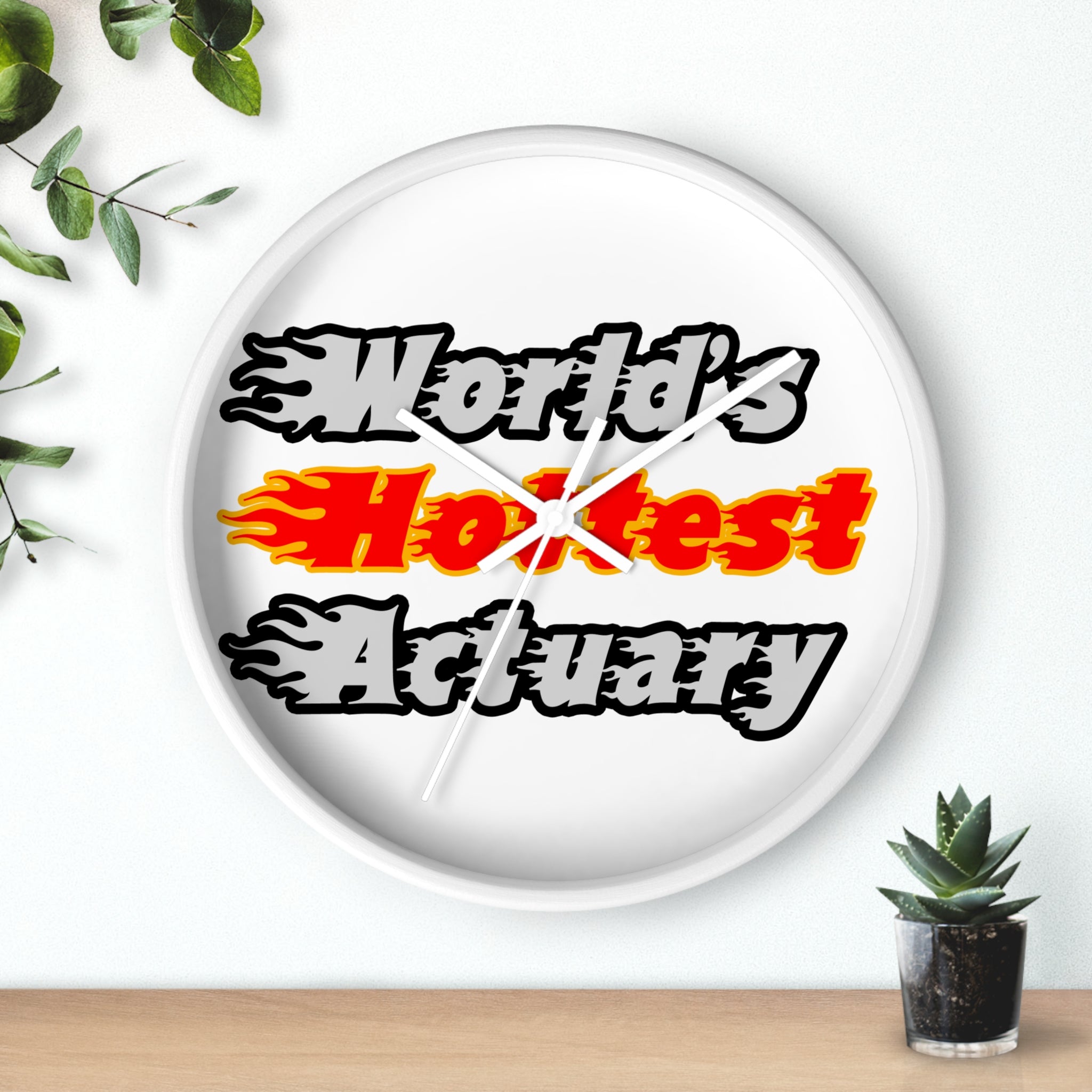 World's Hottest Actuary - Wall Clock