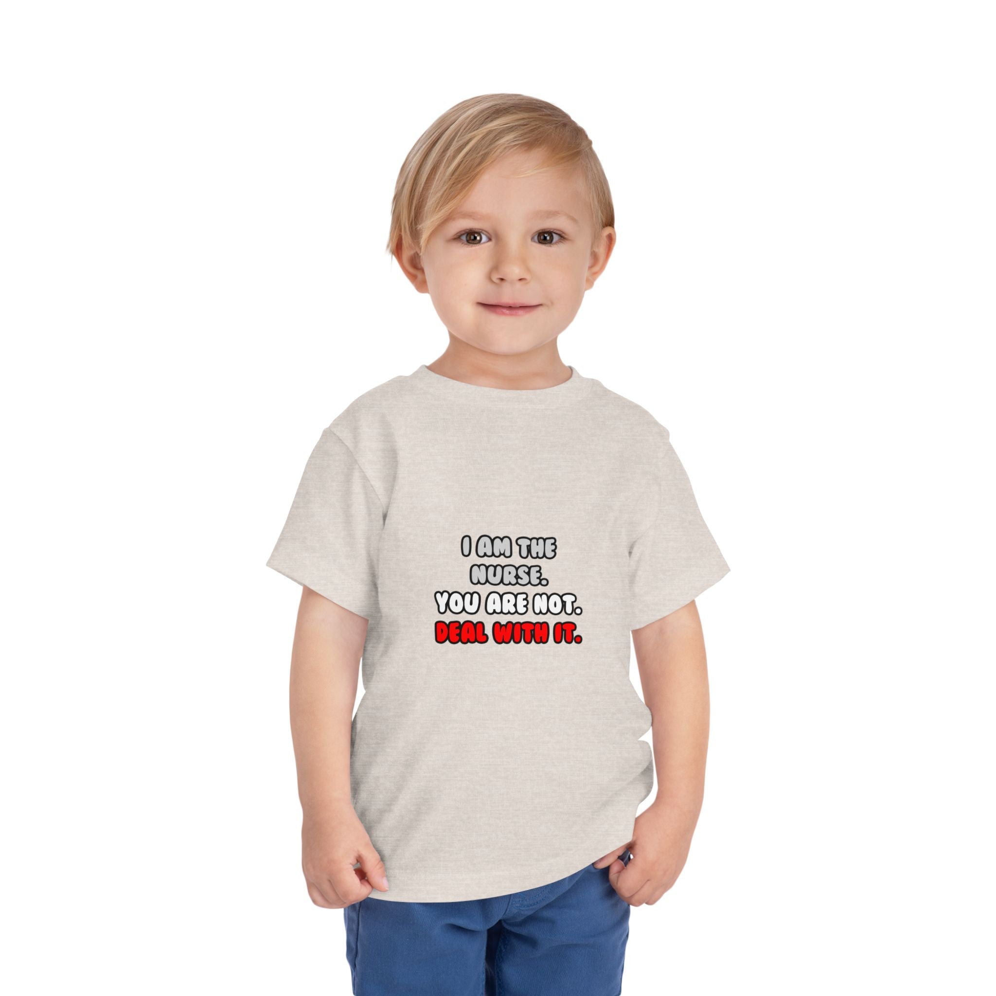 Deal With It ... Funny Nurse - Toddler Short Sleeve Tee