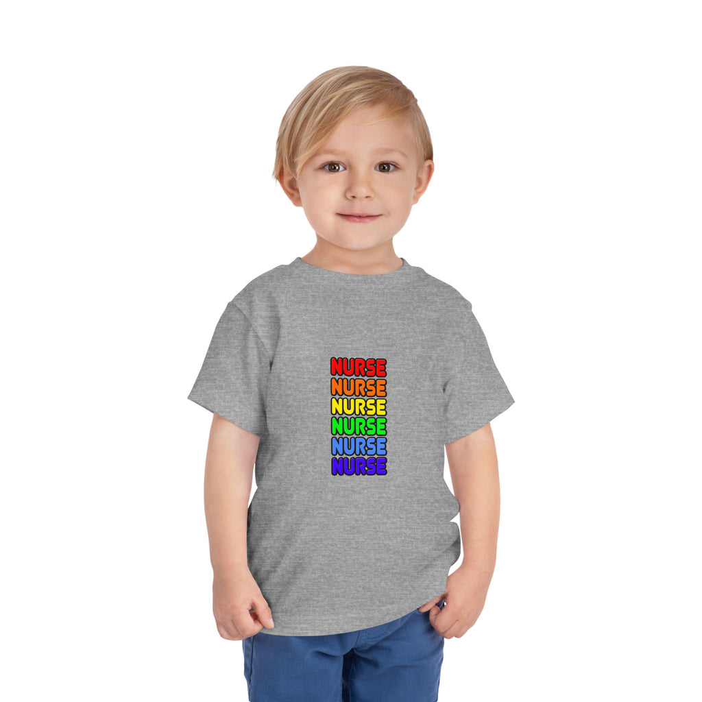 Rainbow Nurse - Toddler Short Sleeve Tee