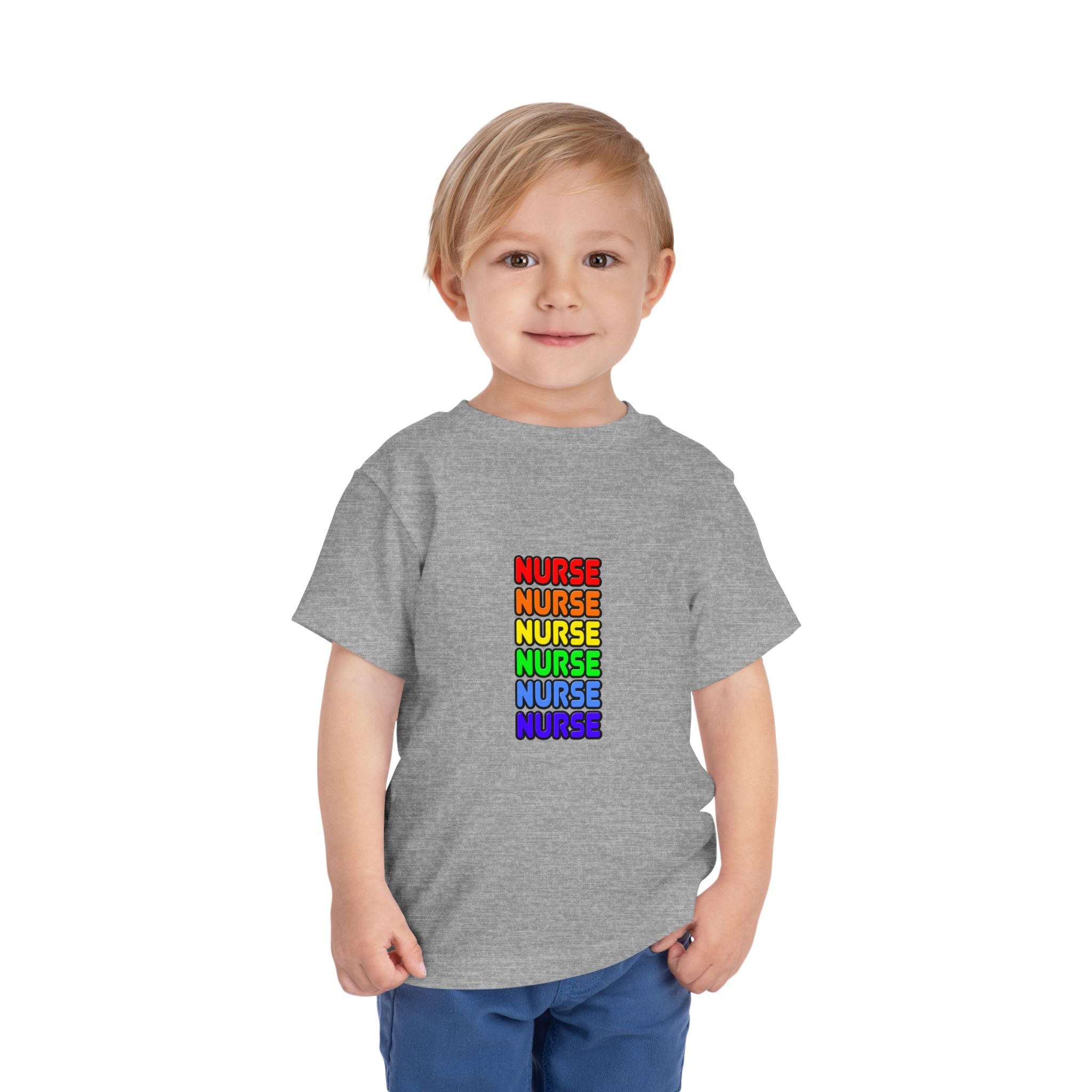 Rainbow Nurse - Toddler Short Sleeve Tee