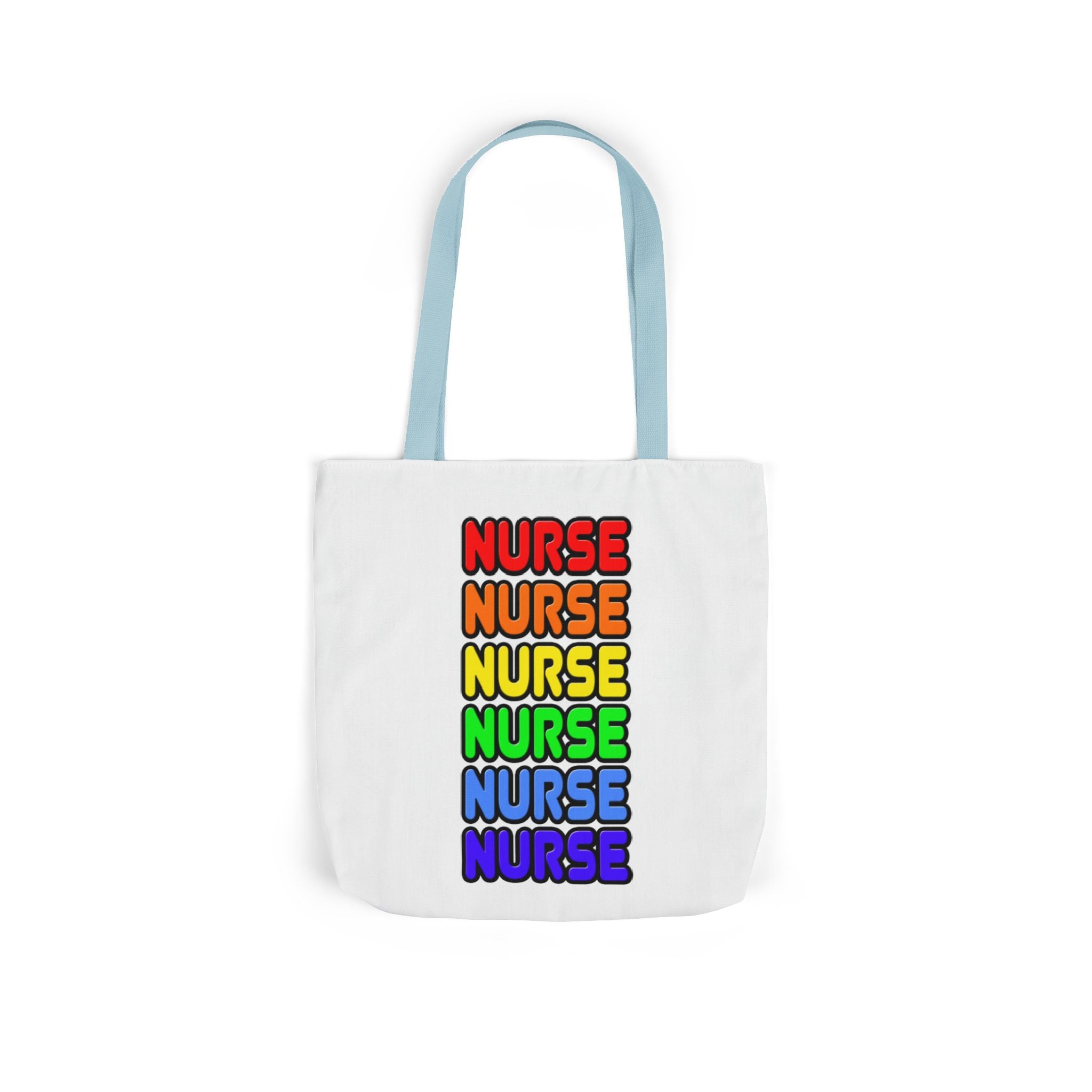 Rainbow Nurse - Canvas Tote Bag, 5-Color Straps