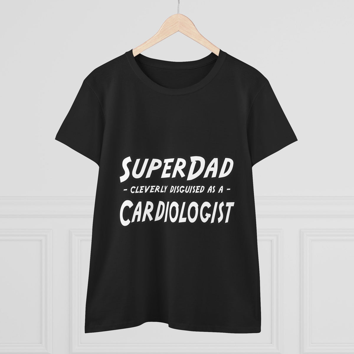 SuperDad...Cardiologist - Women's Midweight Cotton Tee
