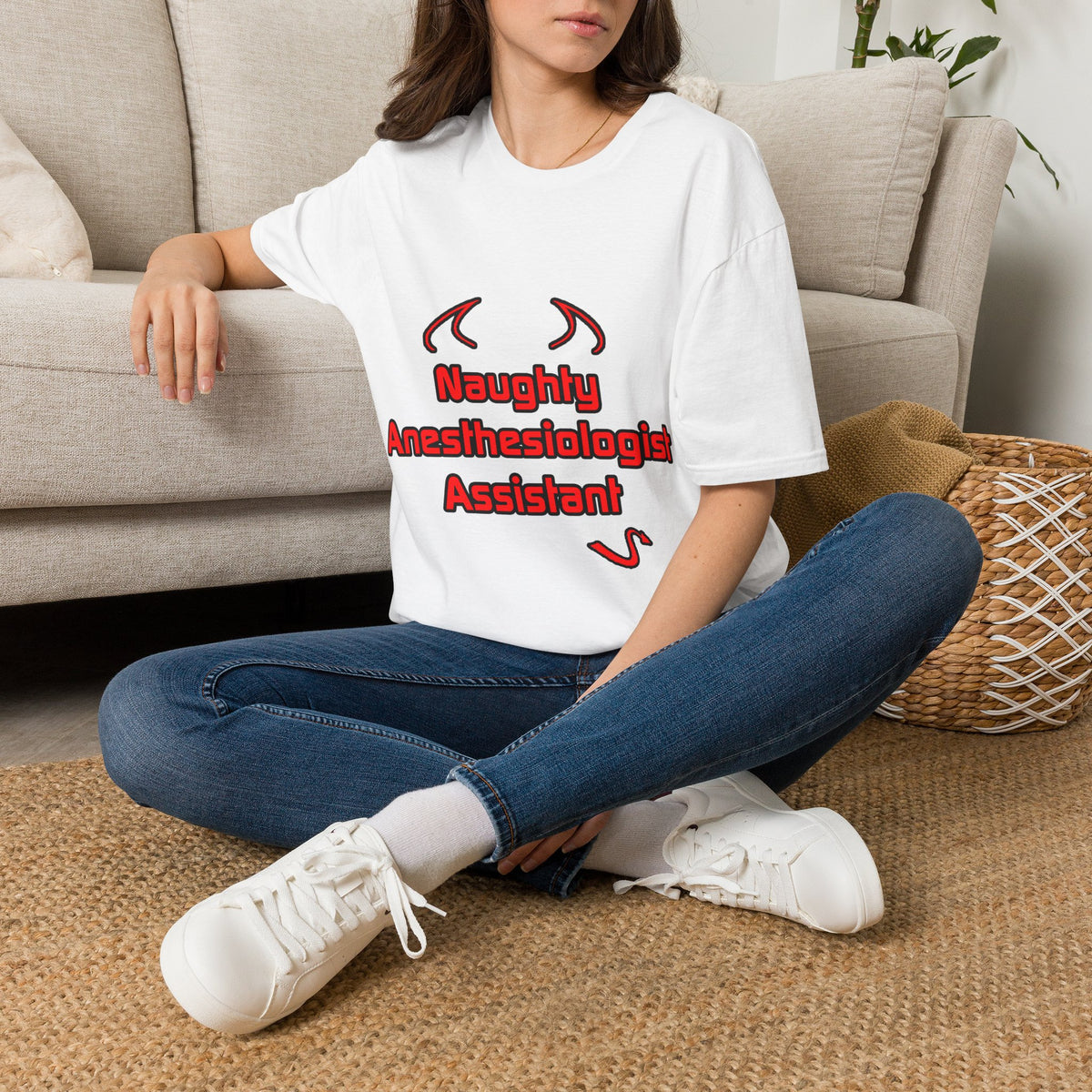 Naughty Anesthesiologist Assistant - Unisex Softstyle T-Shirt