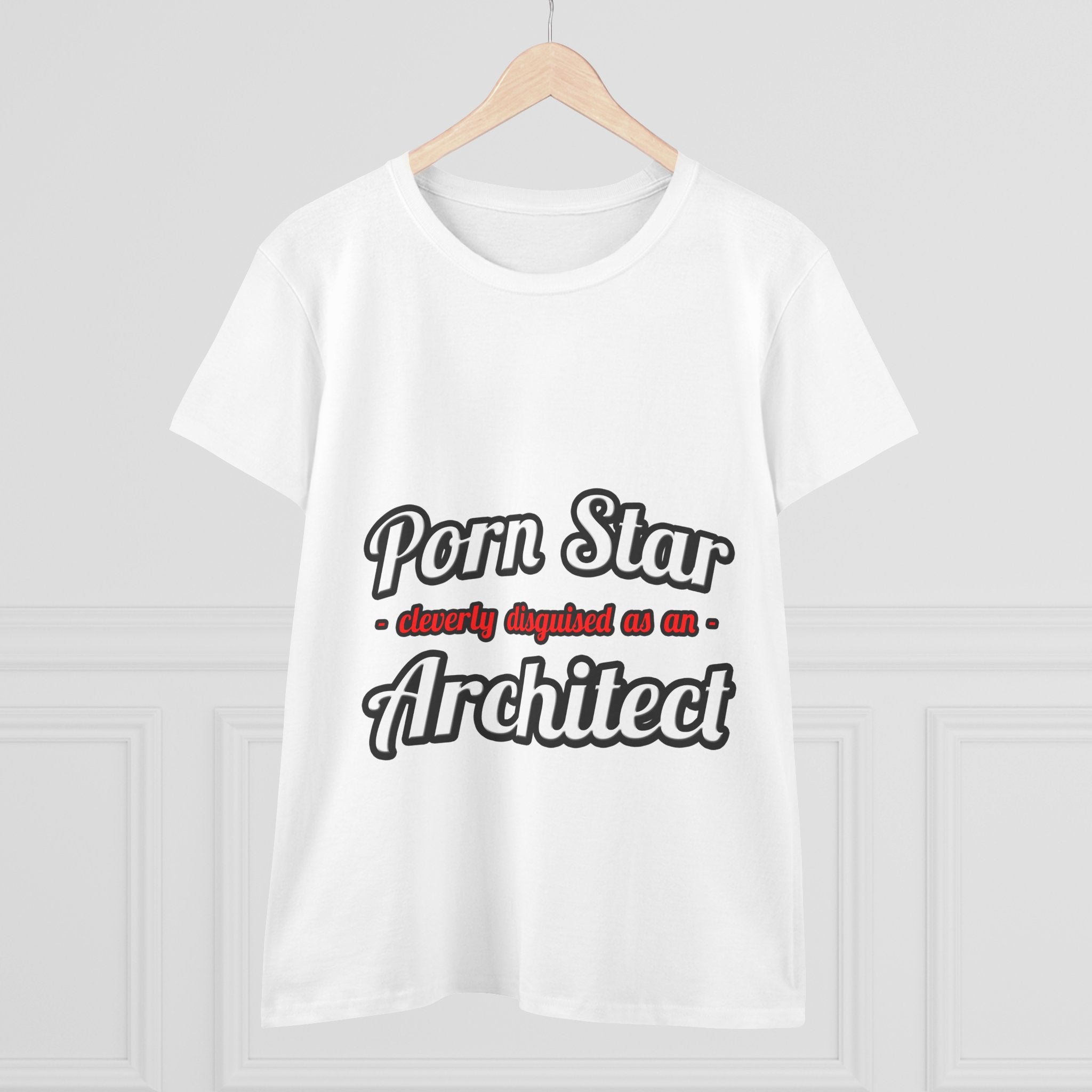 Porn Star ... Architect - Women's Midweight Cotton Tee