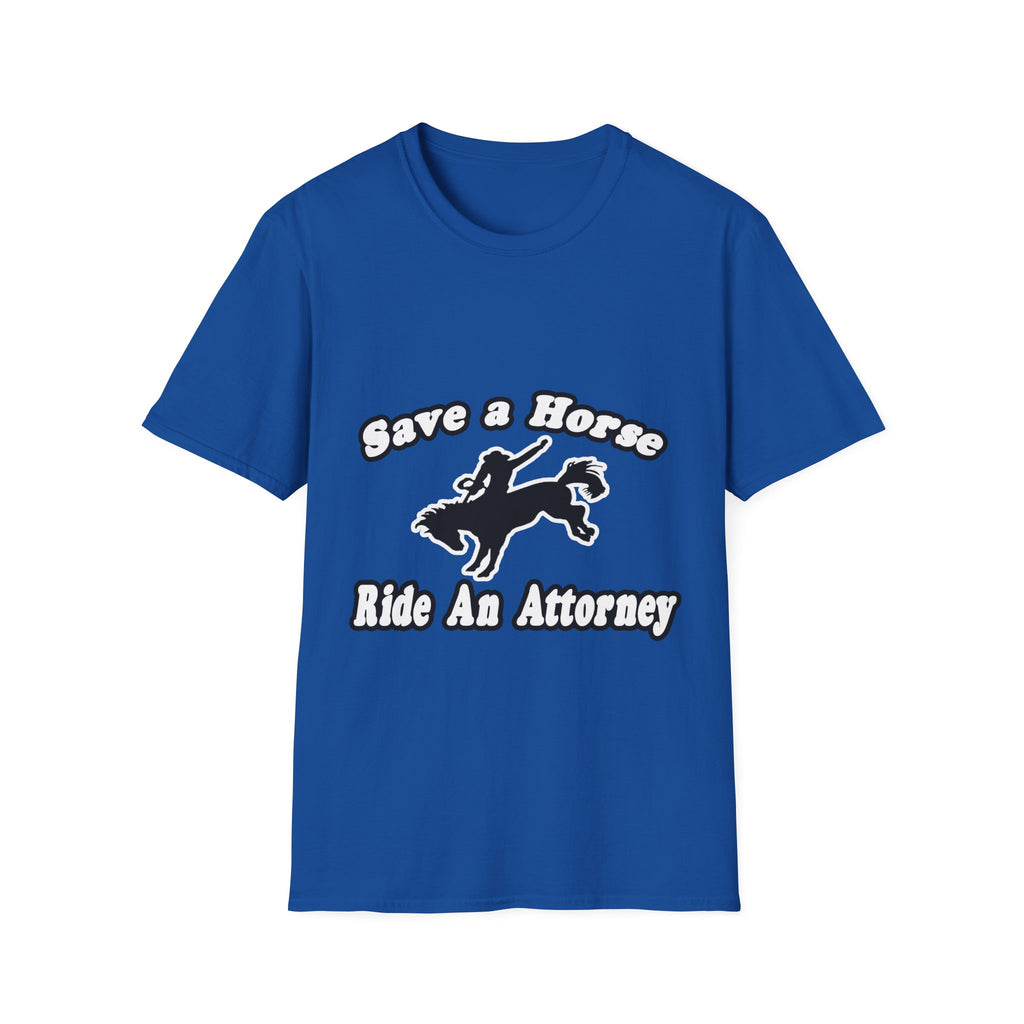 Save Horse Ride Attorney - Unisex Softstyle T-Shirt