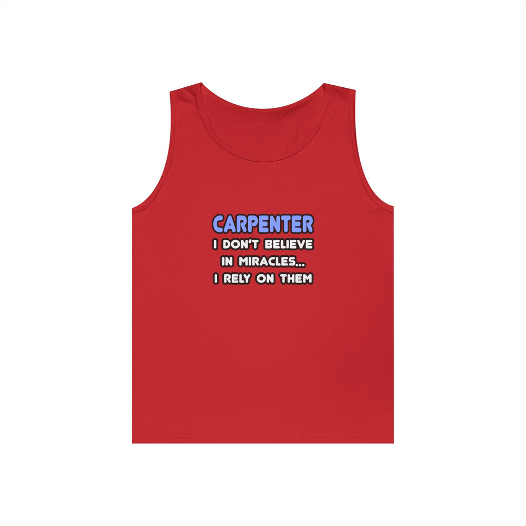 Miracles and Carpenters - Unisex Heavy Cotton Tank Top