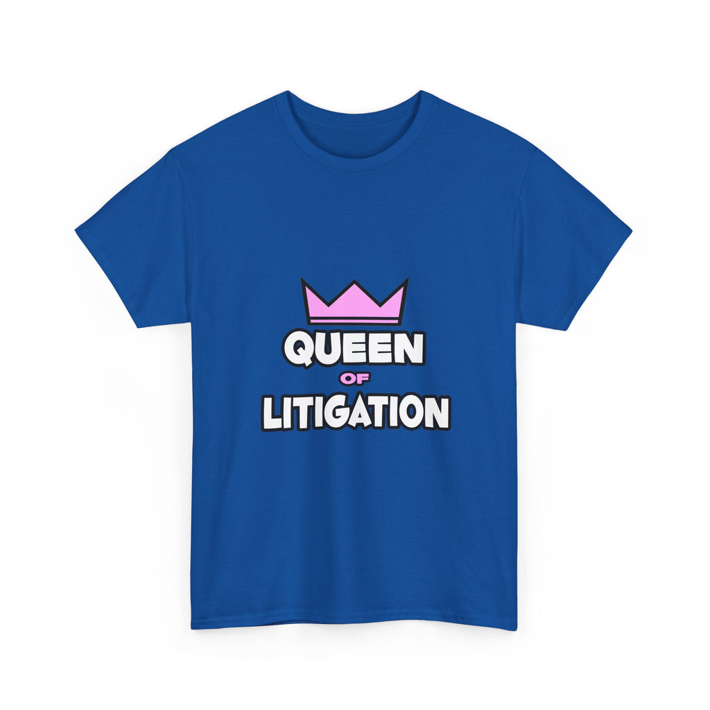 Queen of Litigation - Unisex Heavy Cotton Tee