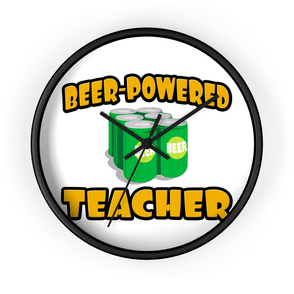 Beer Powered Teacher - Wall Clock