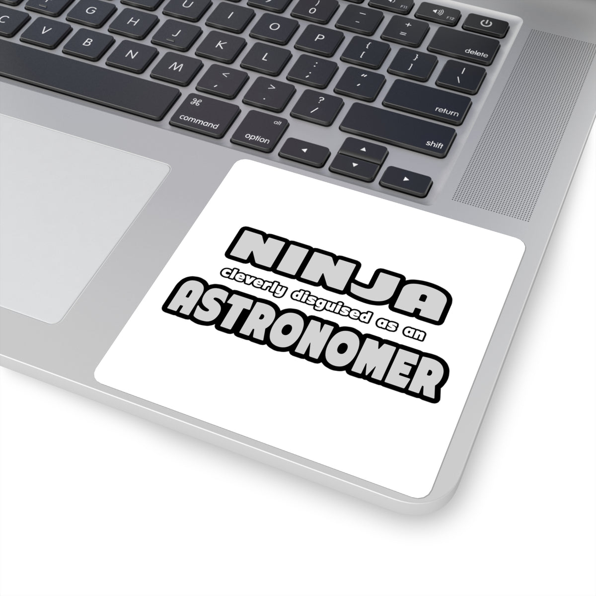 Ninja Cleverly Disguised As An Astronomer - Square Stickers
