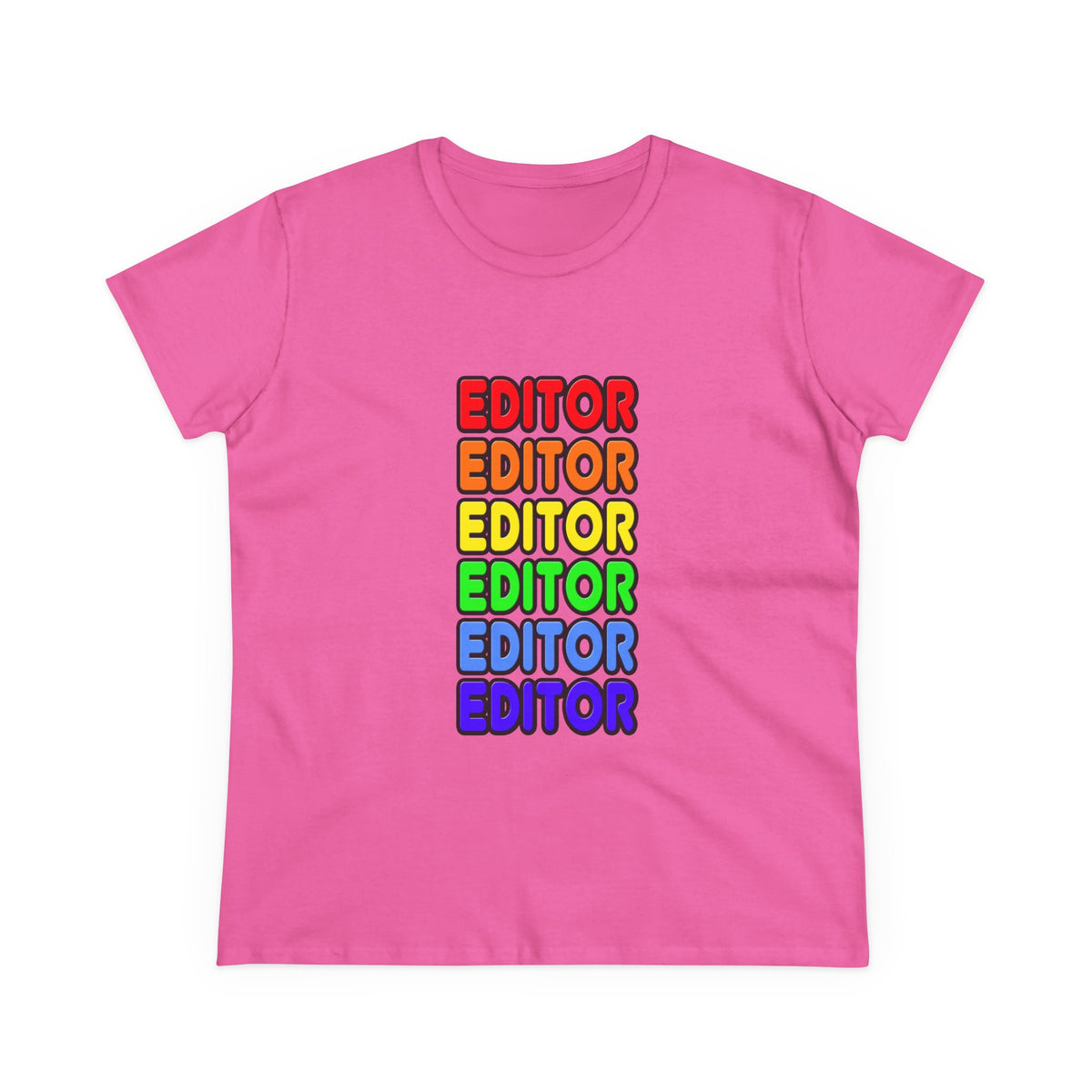 Rainbow Editor - Women's Midweight Cotton Tee