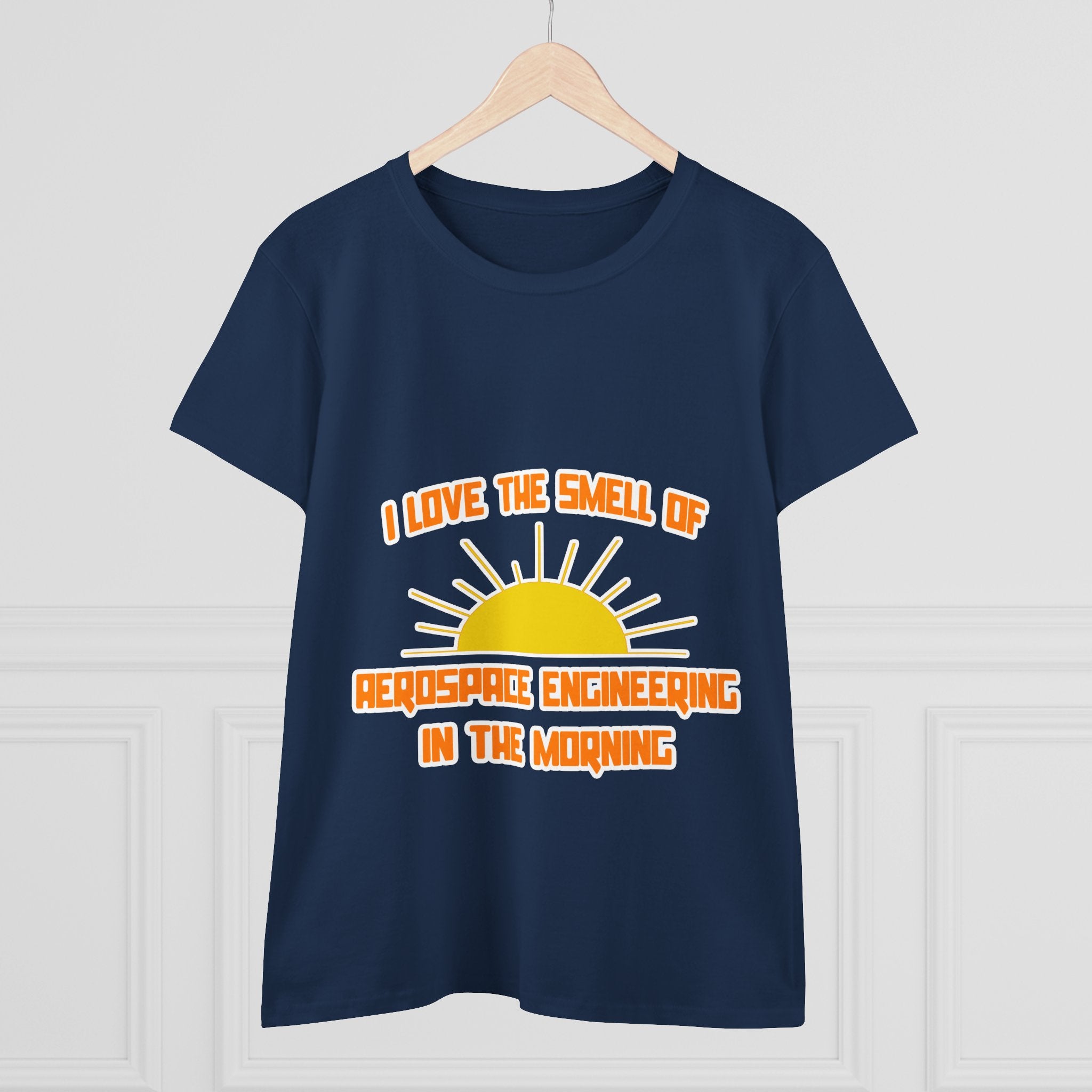 Smell of Aerospace Engineering in the Morning - Women's Midweight Cotton Tee