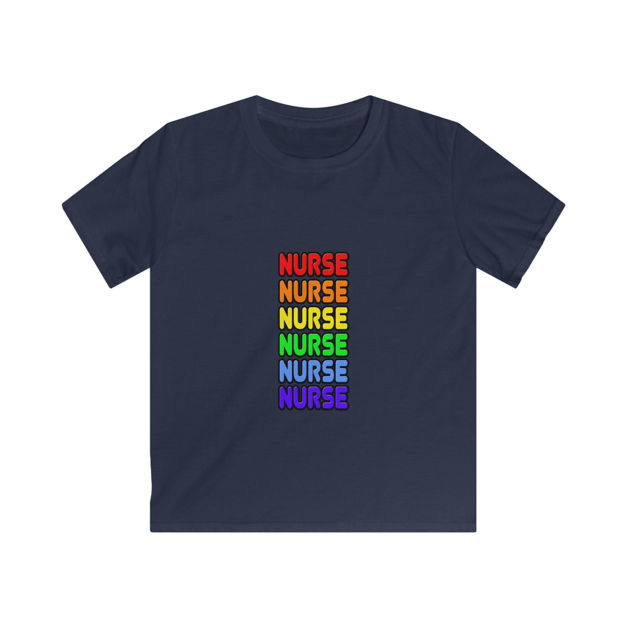 Rainbow Nurse - Kids Softstyle Tee