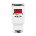 Athletic Trainers Make Great Lovers - Stainless Steel Travel Mug with Handle, 14oz