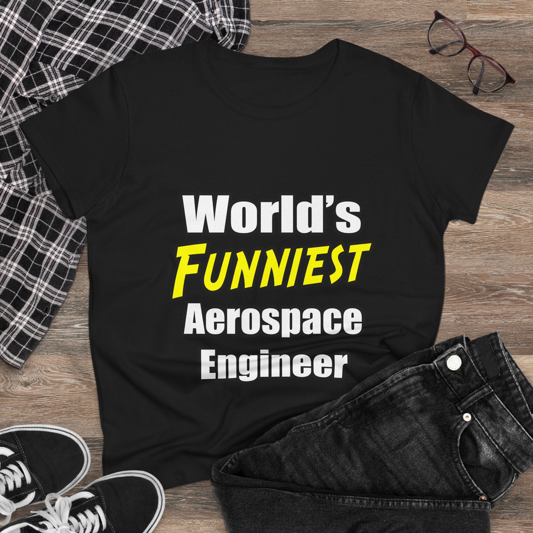 World's Funniest Aerospace Engineer - Women's Midweight Cotton Tee