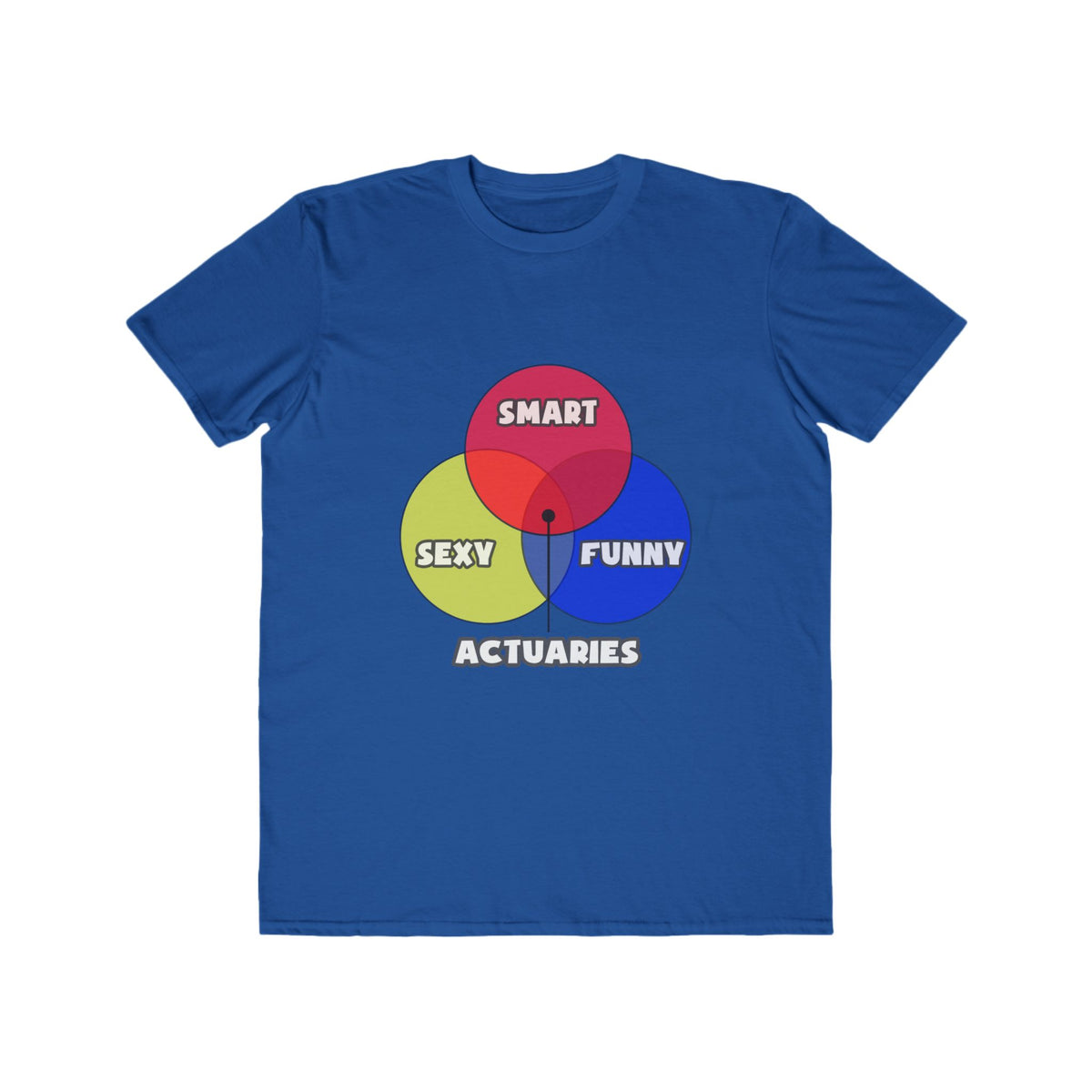 Venn Diagram .. Actuaries - Men's Lightweight Fashion Tee