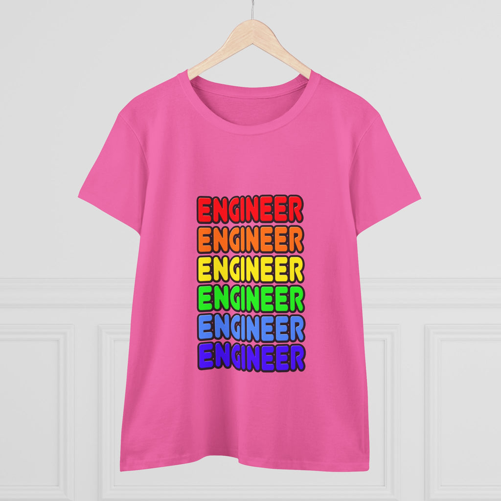 Rainbow Engineer - Women's Midweight Cotton Tee