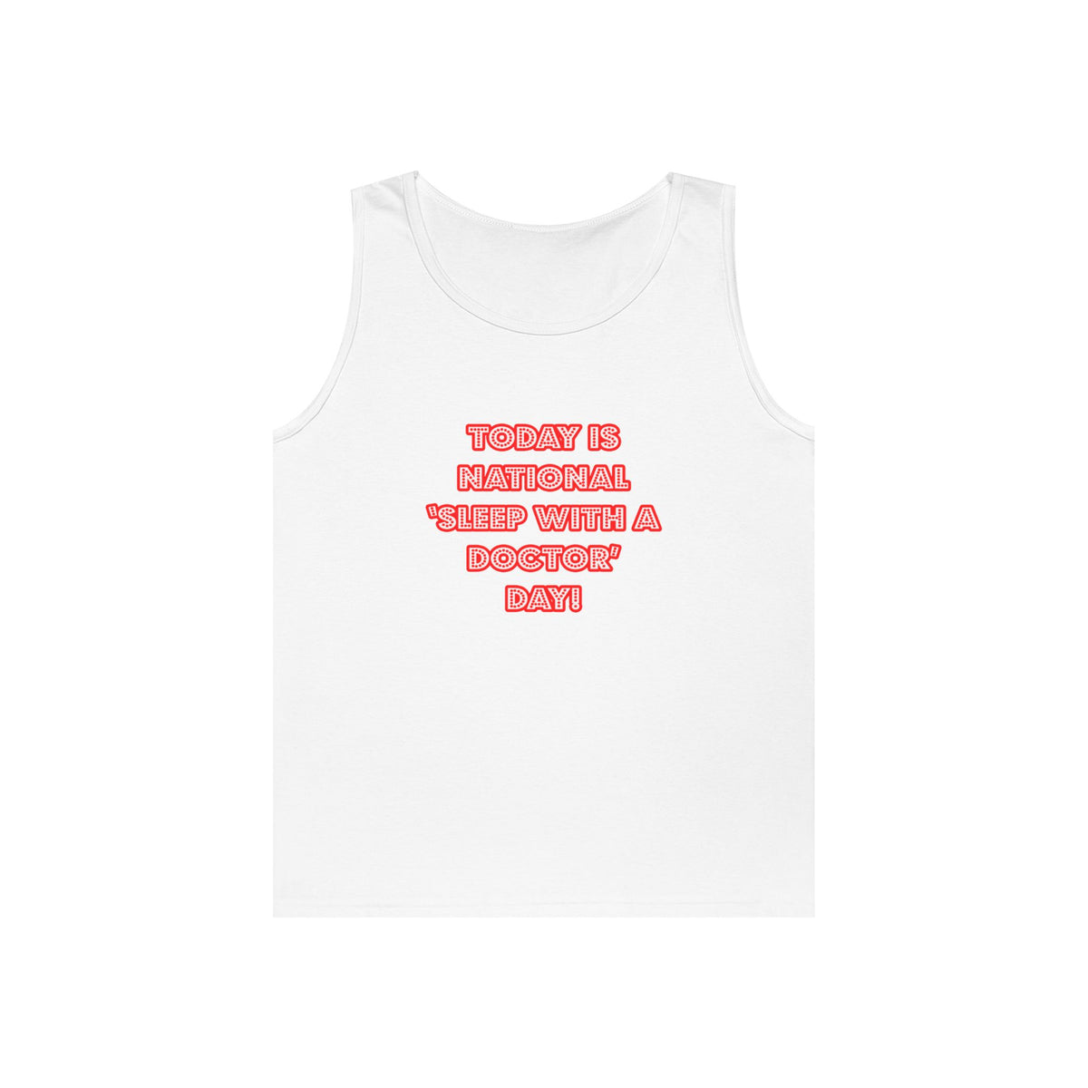 National 'Sleep With a Doctor' Day - Unisex Heavy Cotton Tank Top