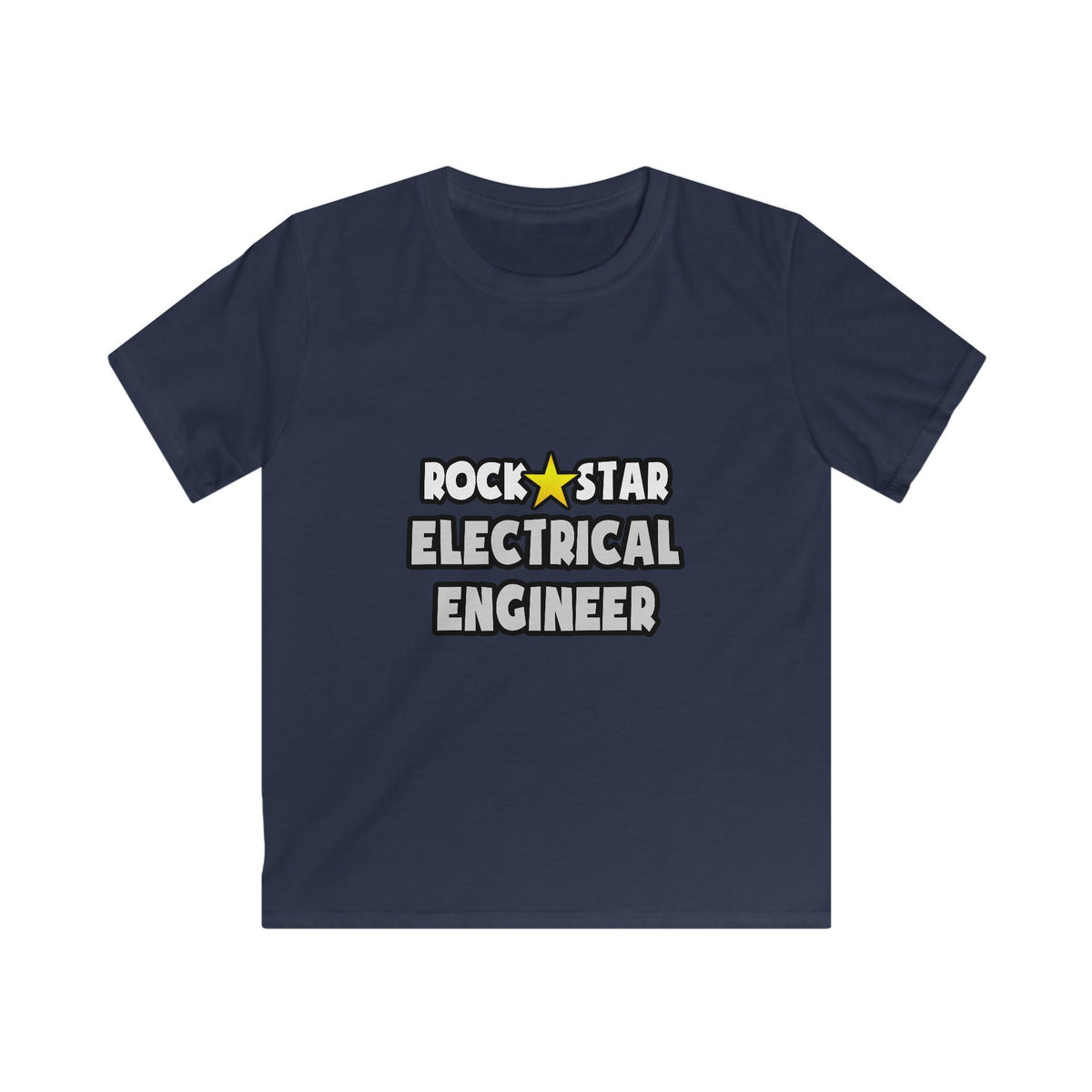 Rock Star Electrical Engineer - Kids Softstyle Tee