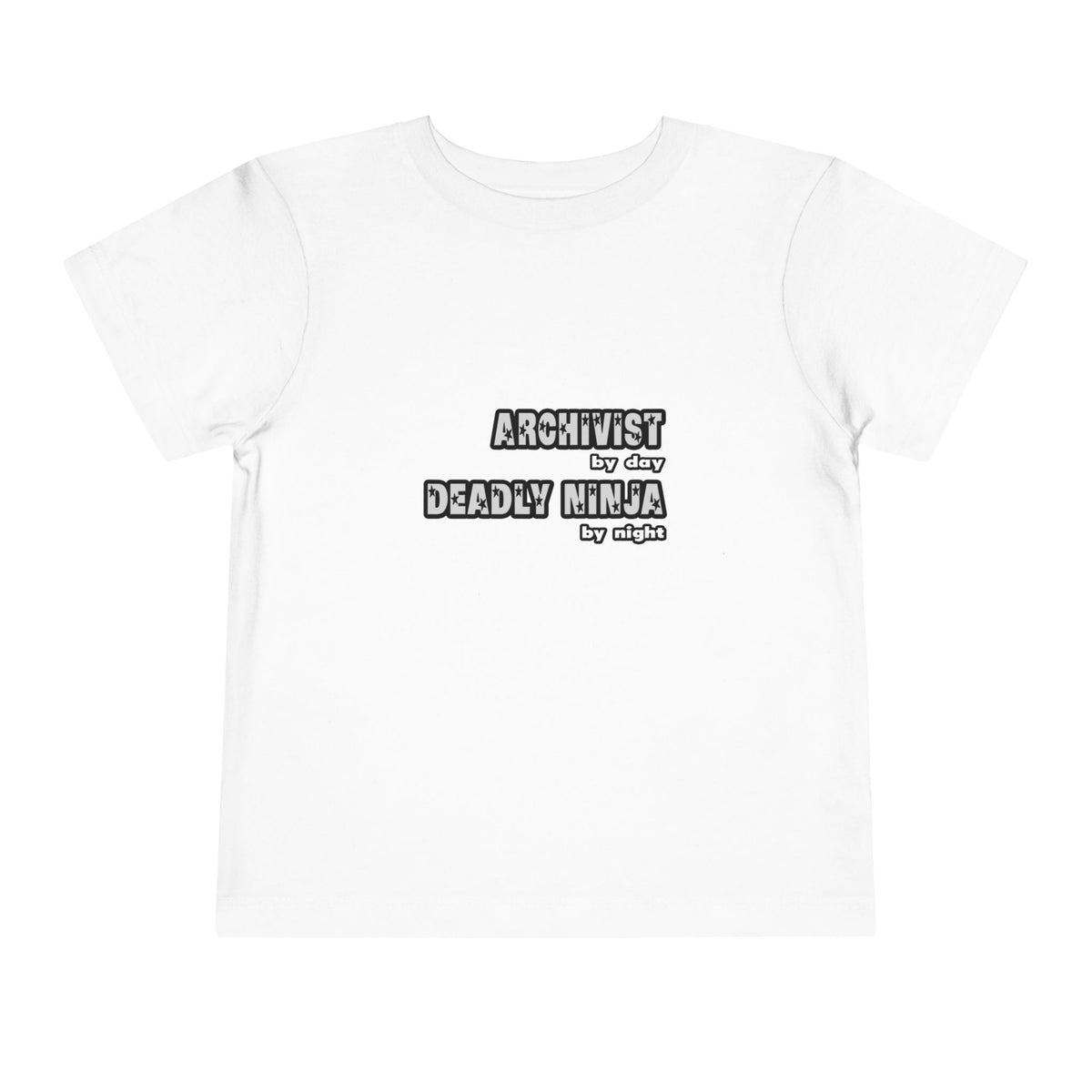 Archivist By Day...Deadly Ninja By Night - Toddler Short Sleeve Tee