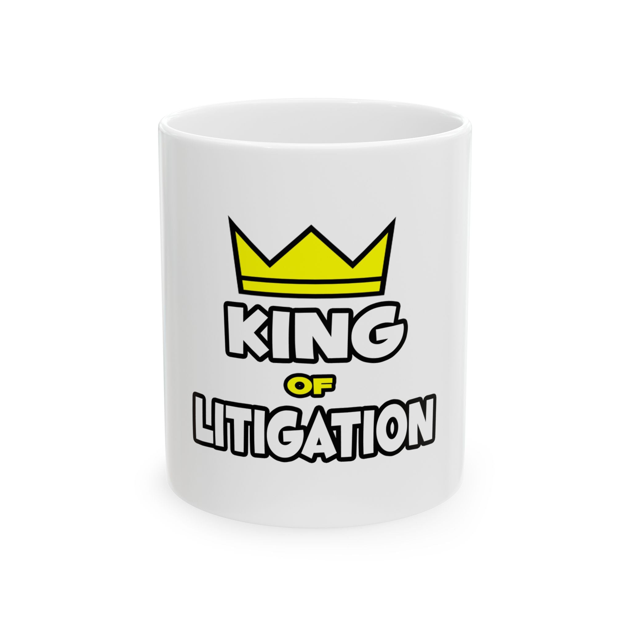 King of Litigation - Ceramic Mug, (11oz, 15oz)