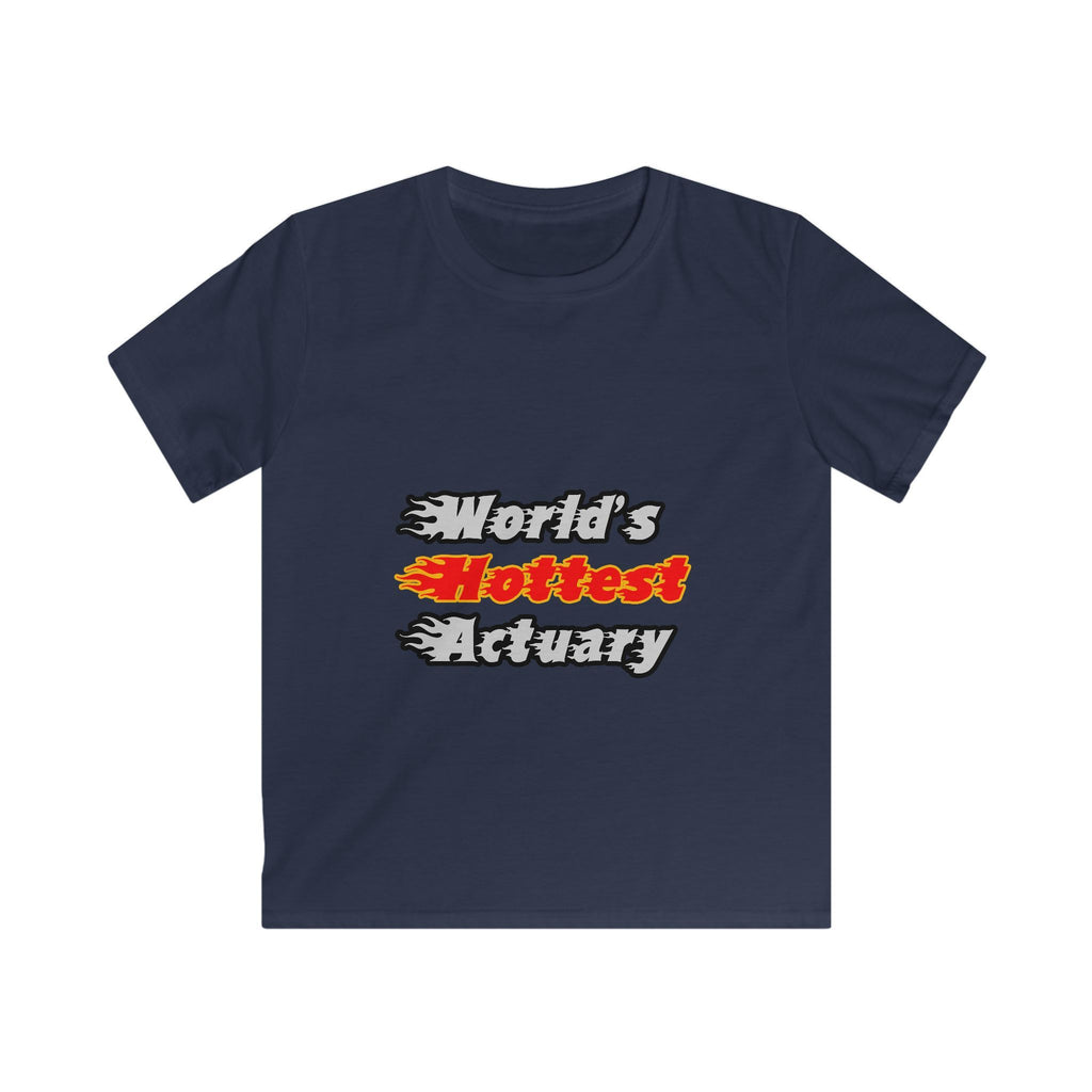 World's Hottest Actuary - Kids Softstyle Tee
