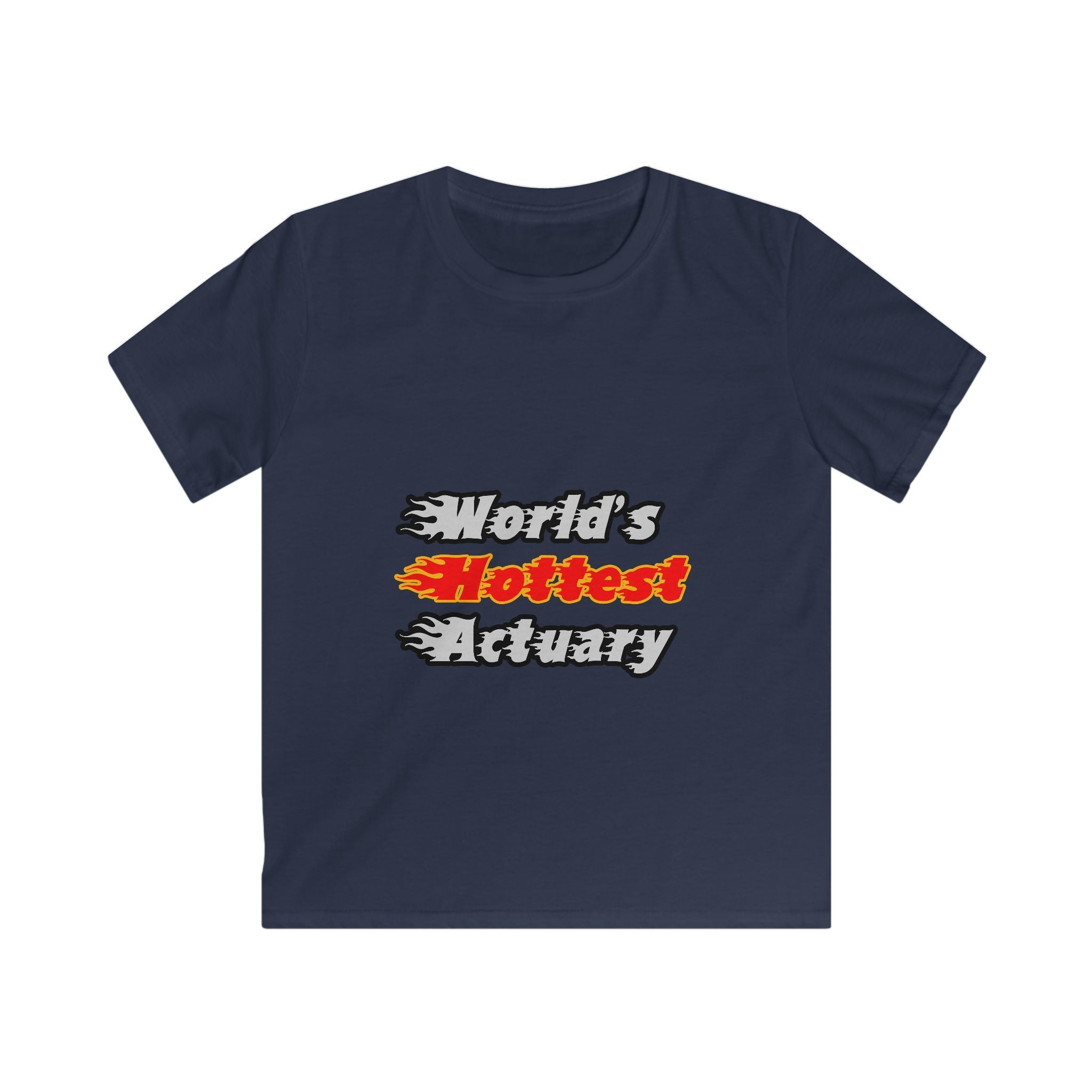 World's Hottest Actuary - Kids Softstyle Tee