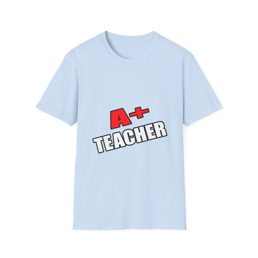 a plus teacher - Unisex Softstyle T-Shirt