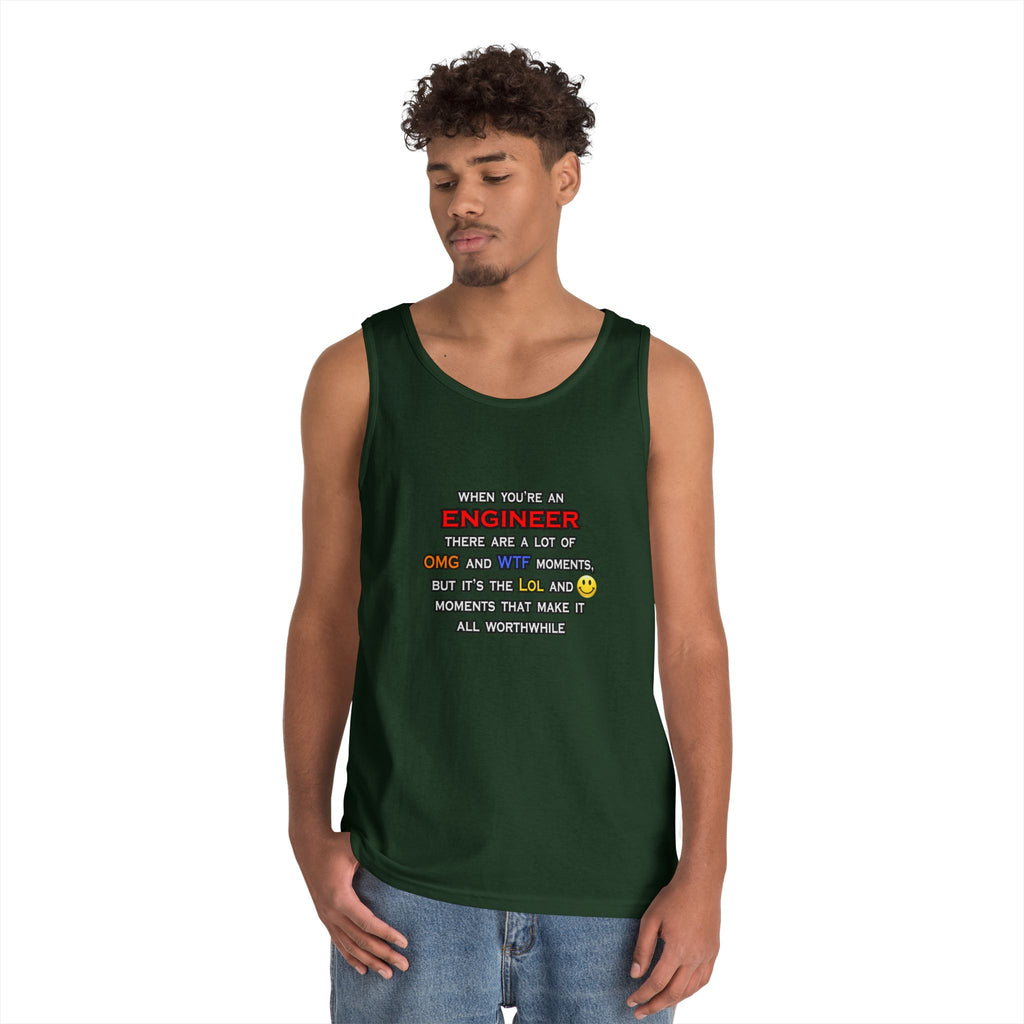 Engineer ... OMG WTF LOL - Unisex Heavy Cotton Tank Top