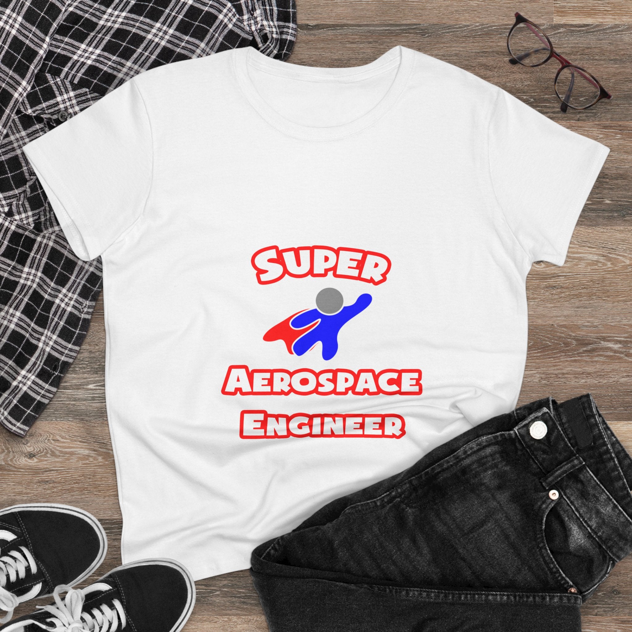 Super Aerospace Engineer - Women's Midweight Cotton Tee