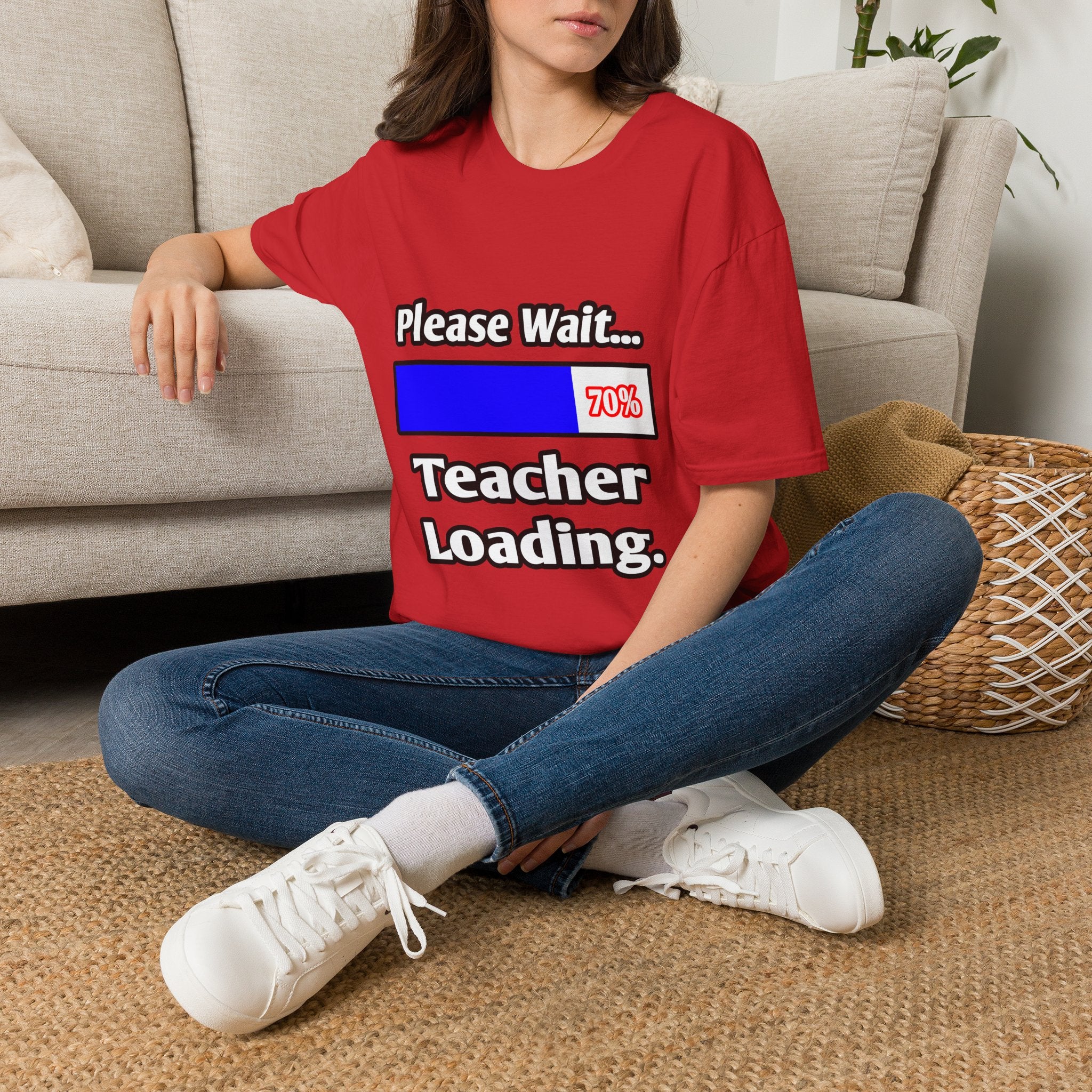 Please Wait...Teacher Loading - Unisex Softstyle T-Shirt