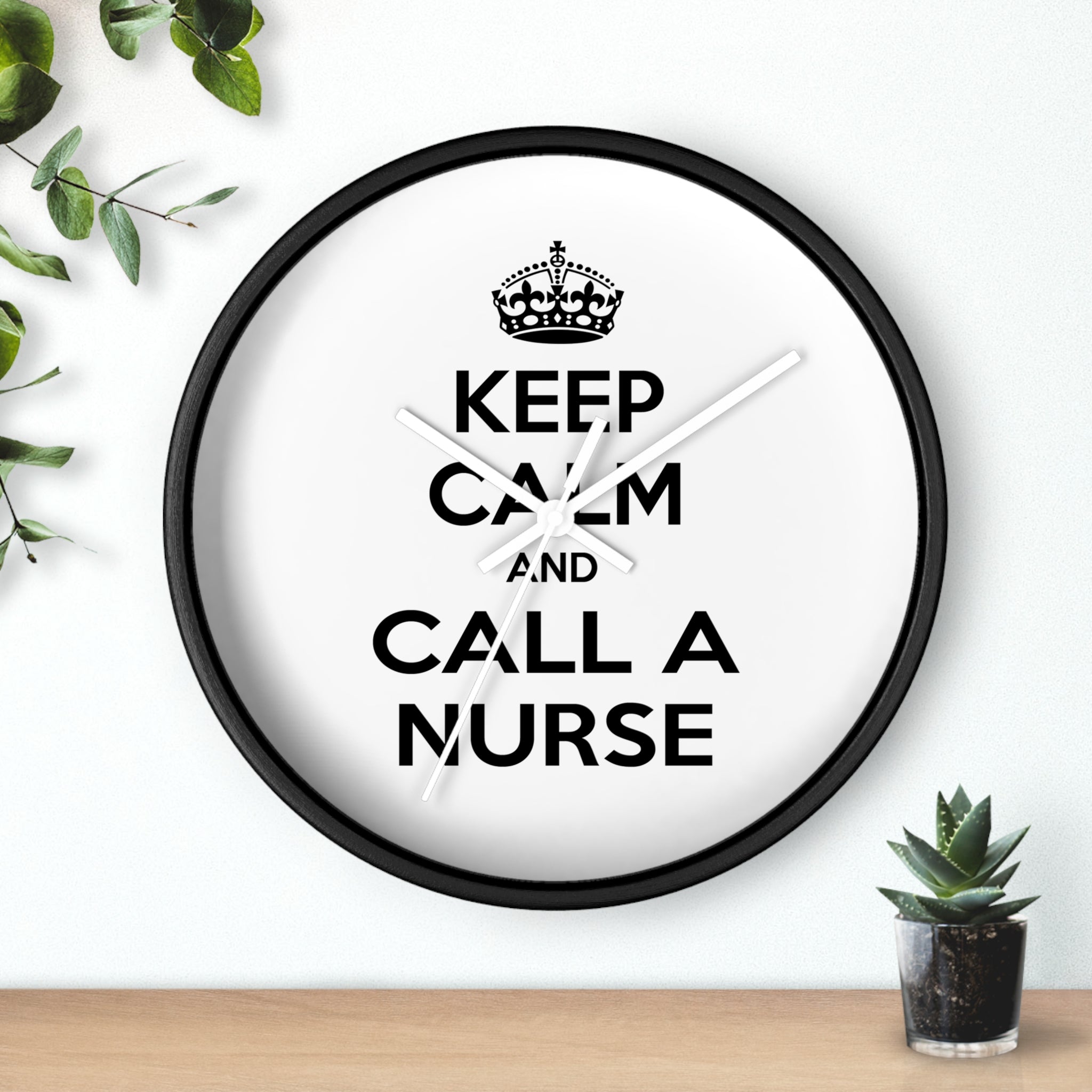 Keep Calm and Call a Nurse - Wall Clock