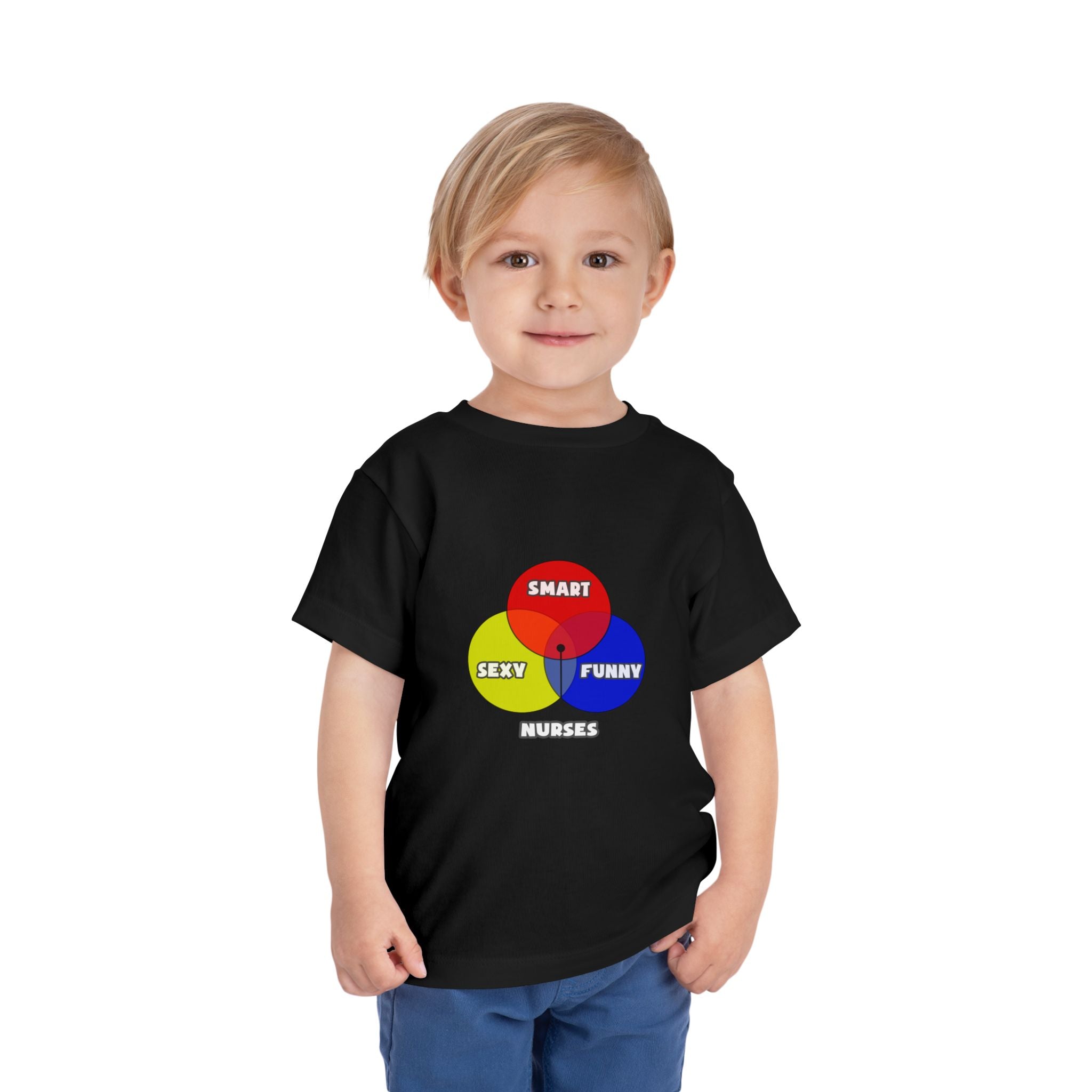 Venn Diagram .. Nurses - Toddler Short Sleeve Tee