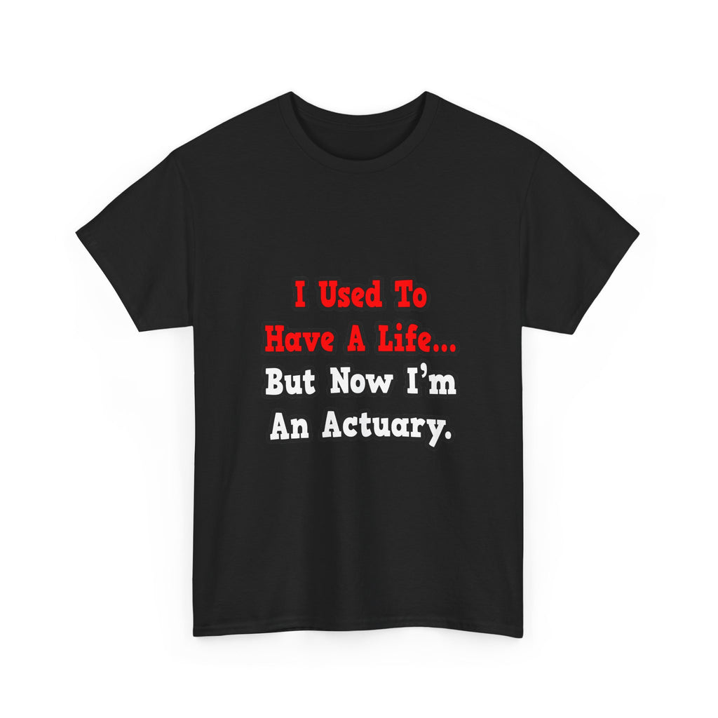 I Used to Have a Life...Actuary - Unisex Heavy Cotton Tee