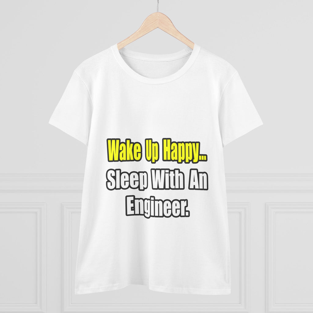 Sleep With Engineer - Women's Midweight Cotton Tee